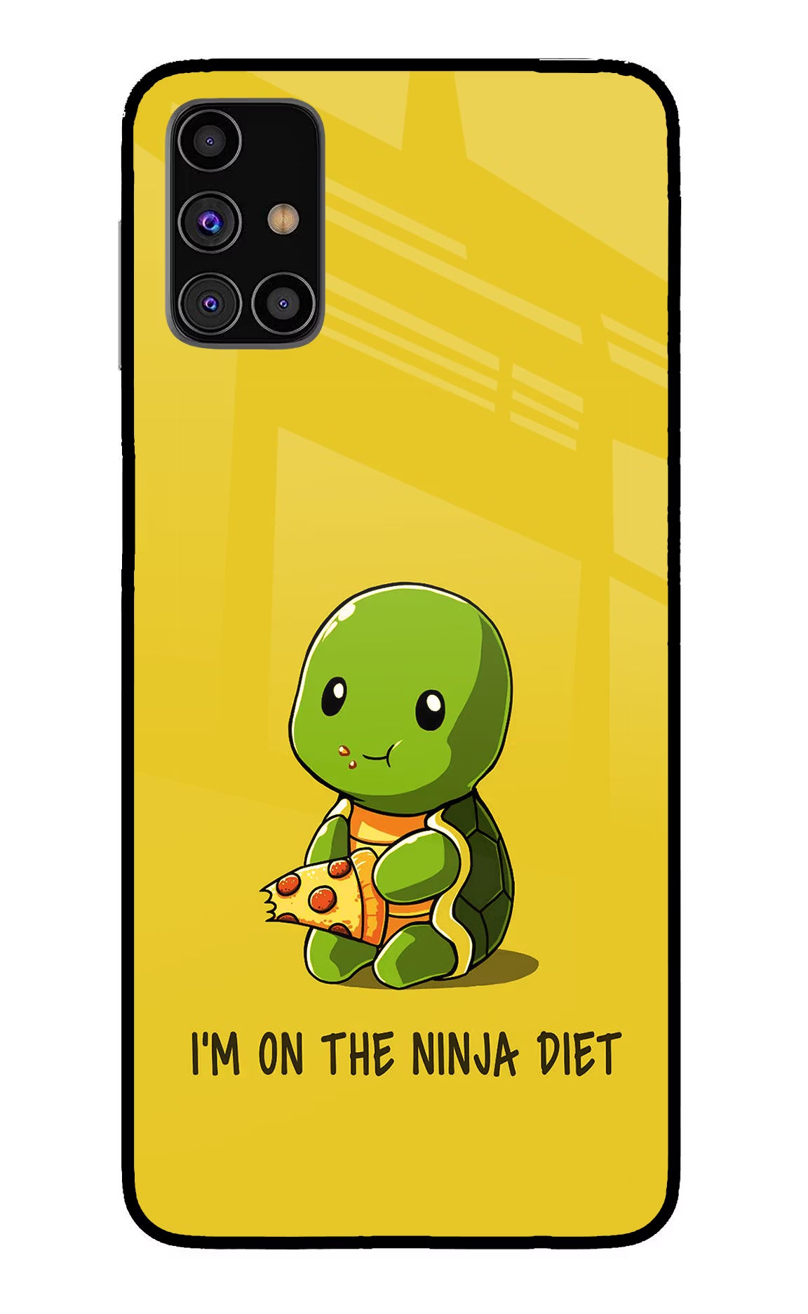 I'm on Ninja Diet Samsung M31s Back Cover - I'm on Ninja Diet Samsung M31s Glass Case Back Cover by Casekaro I'm on Ninja Diet Samsung M31s Glass Case Back Cover by Casekaro