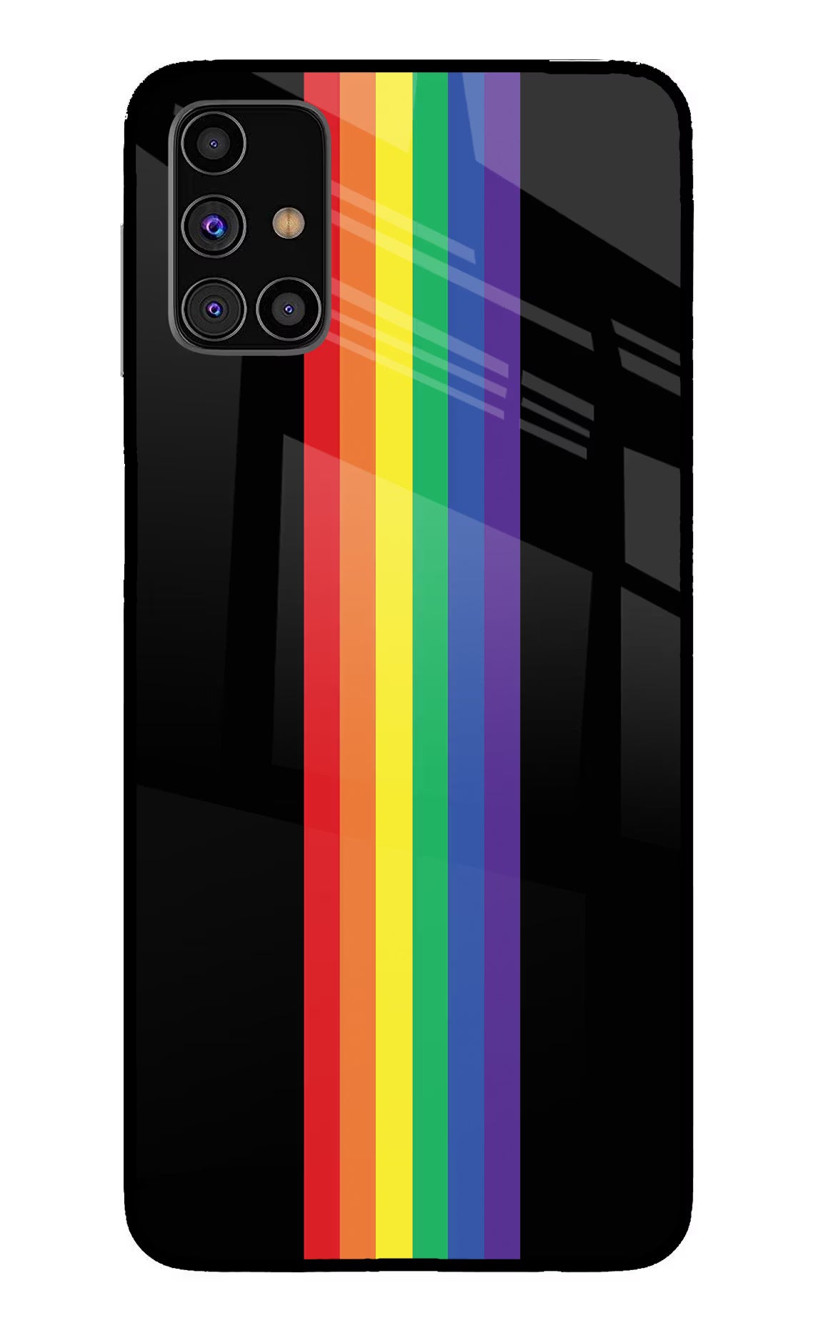 Pride Samsung M31s Back Cover - Pride Samsung M31s Glass Case Back Cover by Casekaro Pride Samsung M31s Glass Case Back Cover by Casekaro