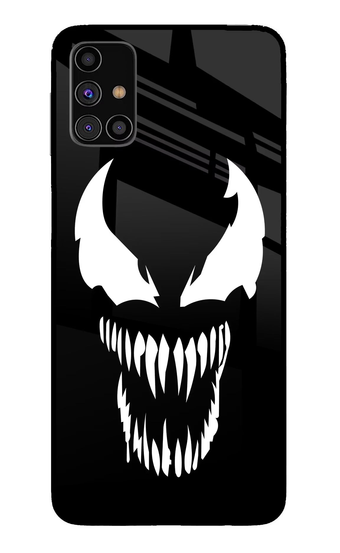 Venom Samsung M31s Back Cover - Venom Samsung M31s Glass Case Back Cover by Casekaro Venom Samsung M31s Glass Case Back Cover by Casekaro