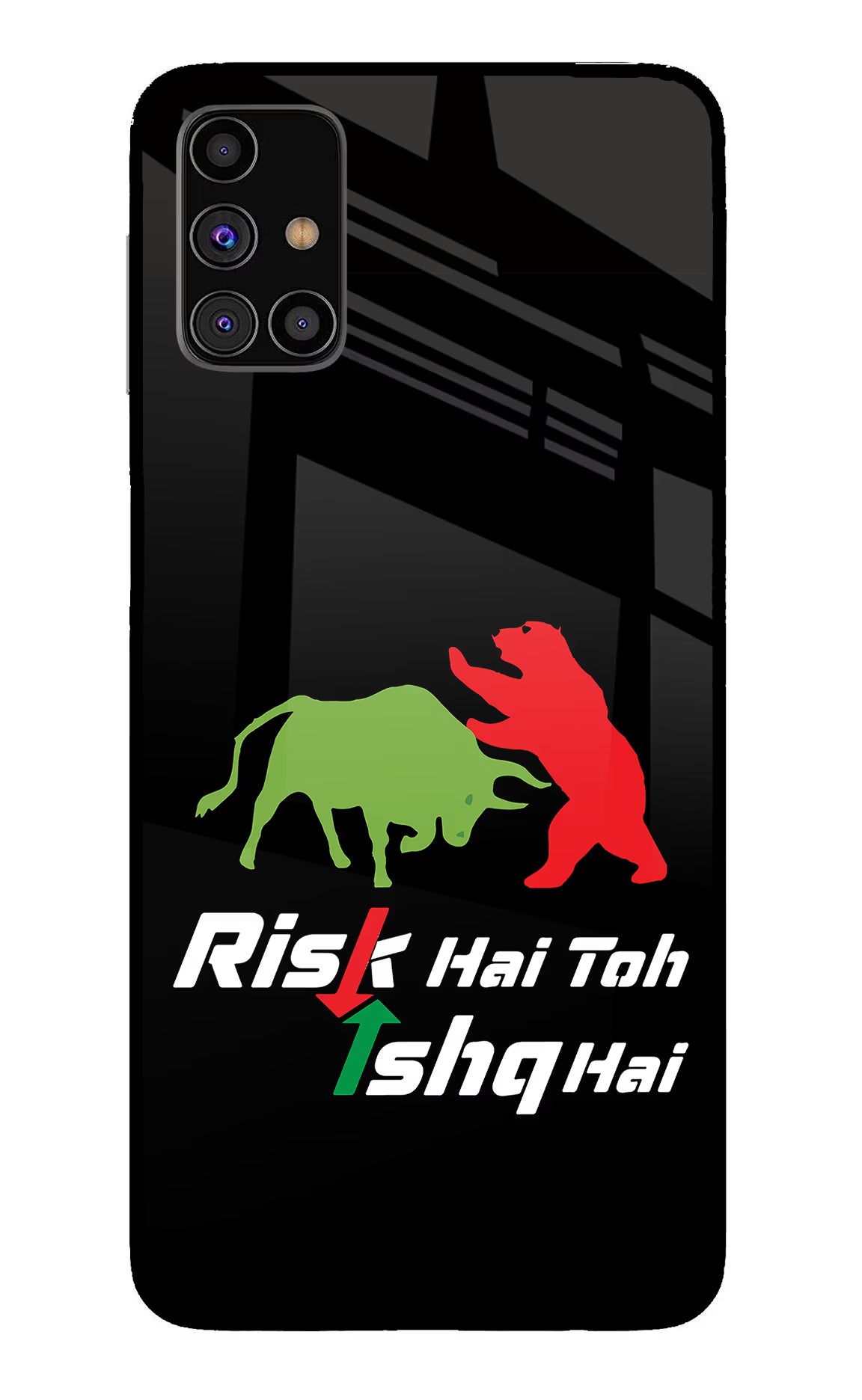 Risk Hai Toh Ishq Hai Samsung M31s Glass Case - Risk Hai Toh Ishq Hai Samsung M31s Glass Case Risk Hai Toh Ishq Hai Samsung M31s Glass Case