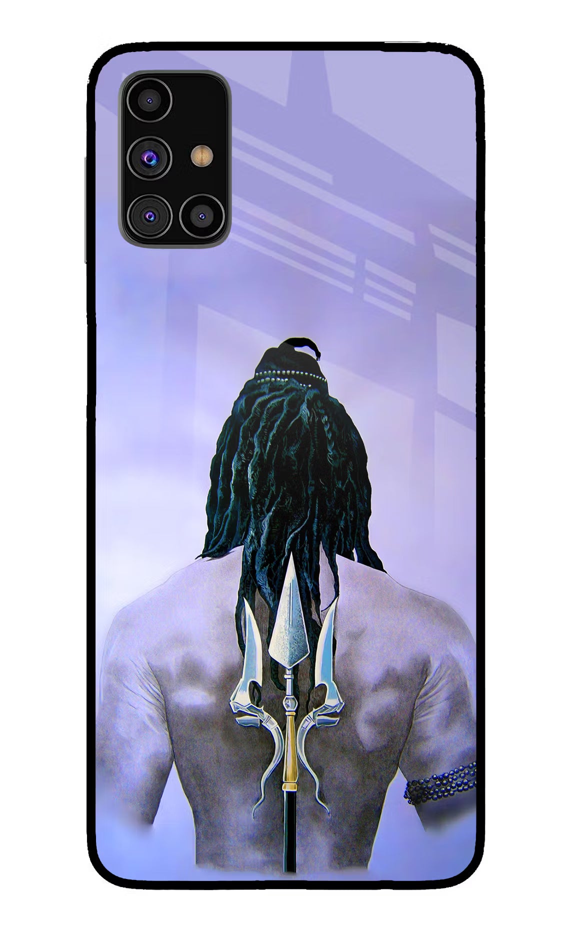 Shiva Samsung M31s Back Cover - Shiva Samsung M31s Glass Case Back Cover by Casekaro Shiva Samsung M31s Glass Case Back Cover by Casekaro