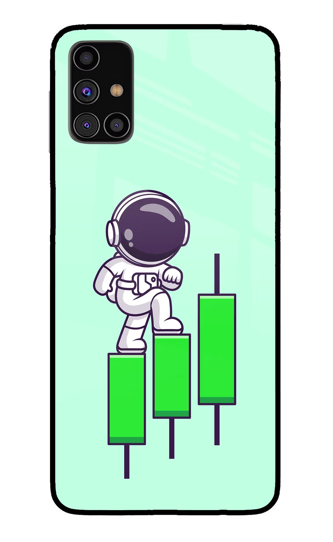 Astronaut Trader Samsung M31s Glass Case - Astronaut Trader Samsung M31s Glass Case Astronaut Trader Samsung M31s Glass Case
