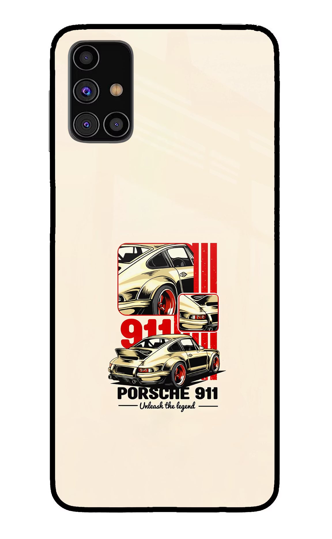 Classic Porsche 911 Samsung M31s Back Cover - Classic Porsche 911 Samsung M31s Glass Case Back Cover by Casekaro Classic Porsche 911 Samsung M31s Glass Case Back Cover by Casekaro