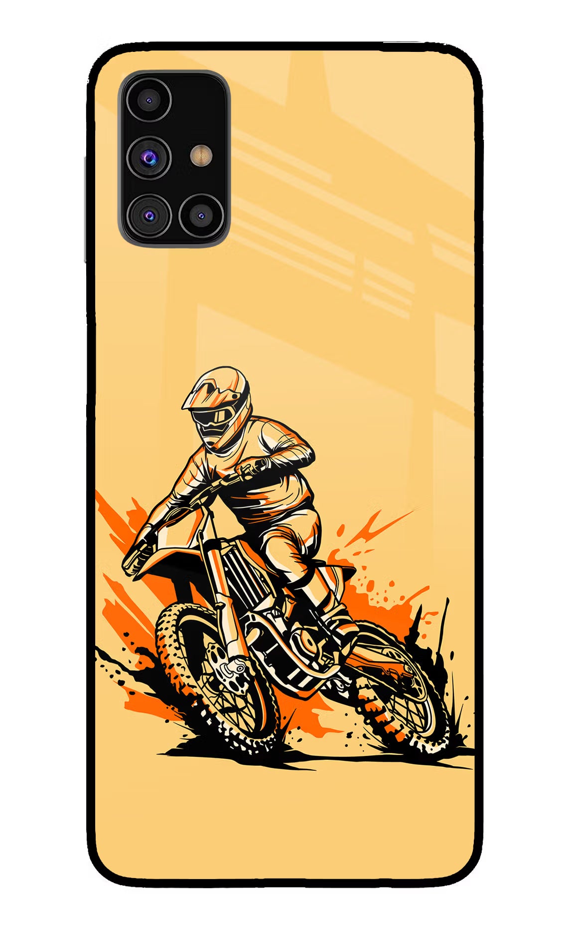 Off-Road Fury Samsung M31s Back Cover - Off-Road Fury Samsung M31s Glass Case Back Cover by Casekaro Off-Road Fury Samsung M31s Glass Case Back Cover by Casekaro