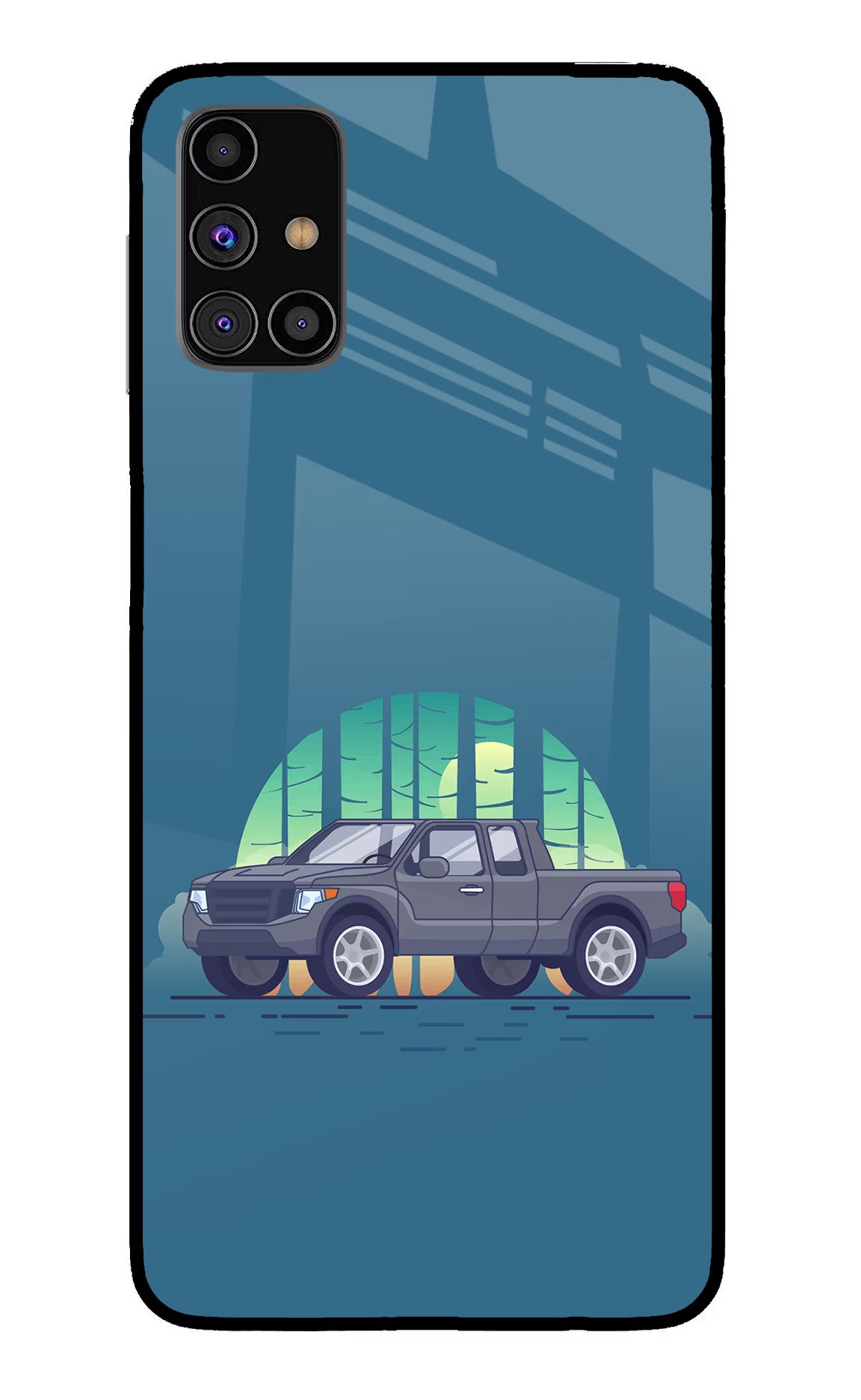 Retro Garage Vibe Samsung M31s Glass Case - Retro Garage Vibe Samsung M31s Glass Case Retro Garage Vibe Samsung M31s Glass Case