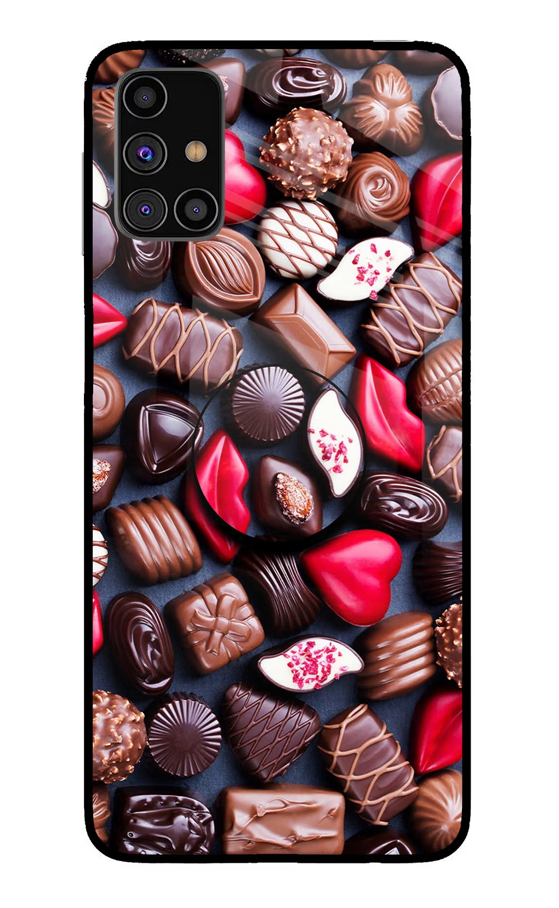 Chocolates Samsung M31s Pop Case - Chocolates Samsung M31s Pop Case by Casekaro Chocolates Samsung M31s Pop Case by Casekaro