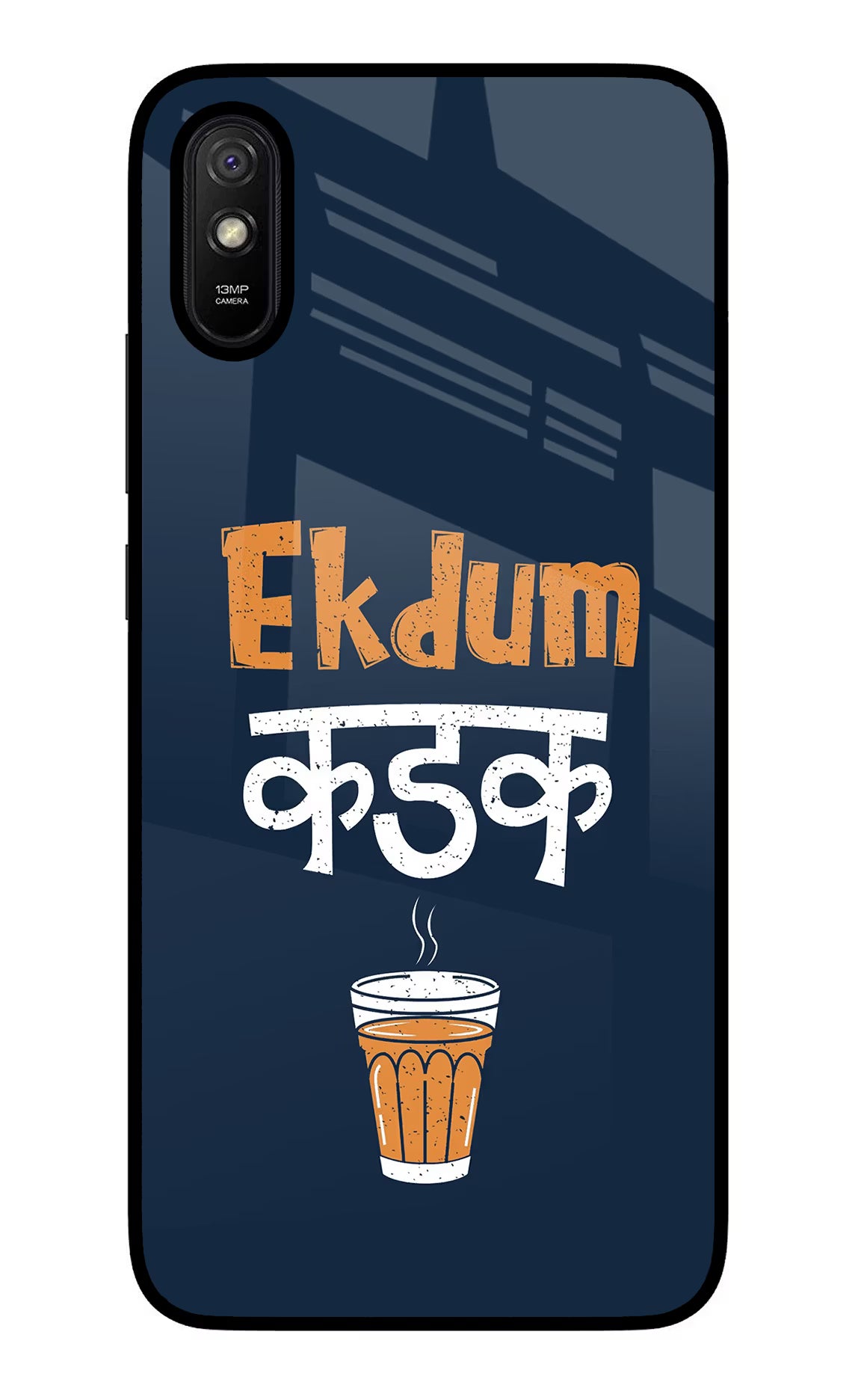 Ekdum Kadak Chai Redmi 9A/9i Glass Case - Ekdum Kadak Chai Redmi 9A/9i Glass Case Ekdum Kadak Chai Redmi 9A/9i Glass Case