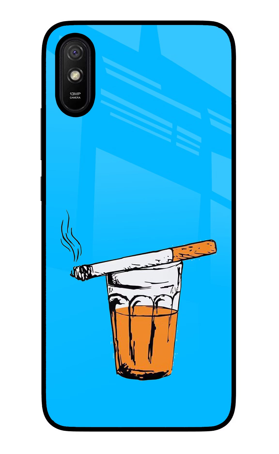 Chai Sutta Redmi 9A/9i Glass Case - Chai Sutta Redmi 9A/9i Glass Case Chai Sutta Redmi 9A/9i Glass Case