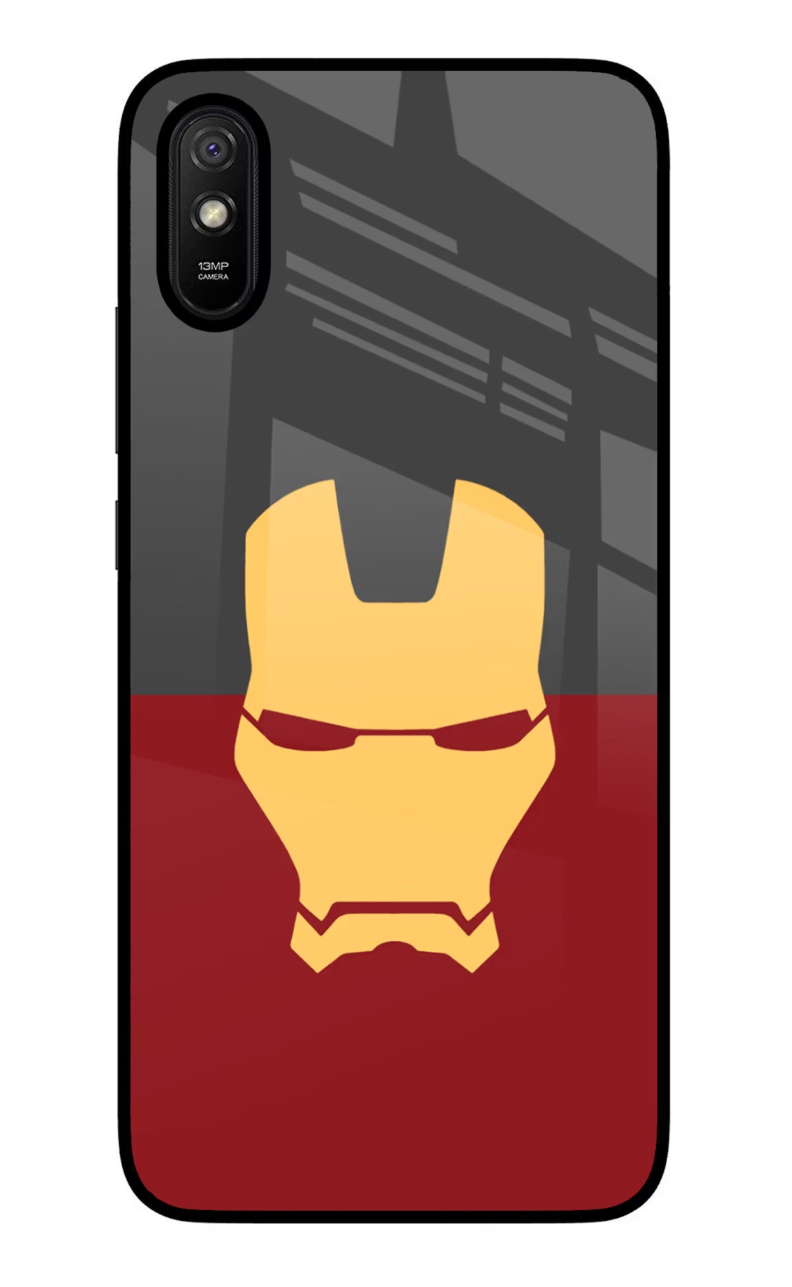 Ironman Redmi 9A/9i Glass Case - Ironman Redmi 9A/9i Glass Case Ironman Redmi 9A/9i Glass Case