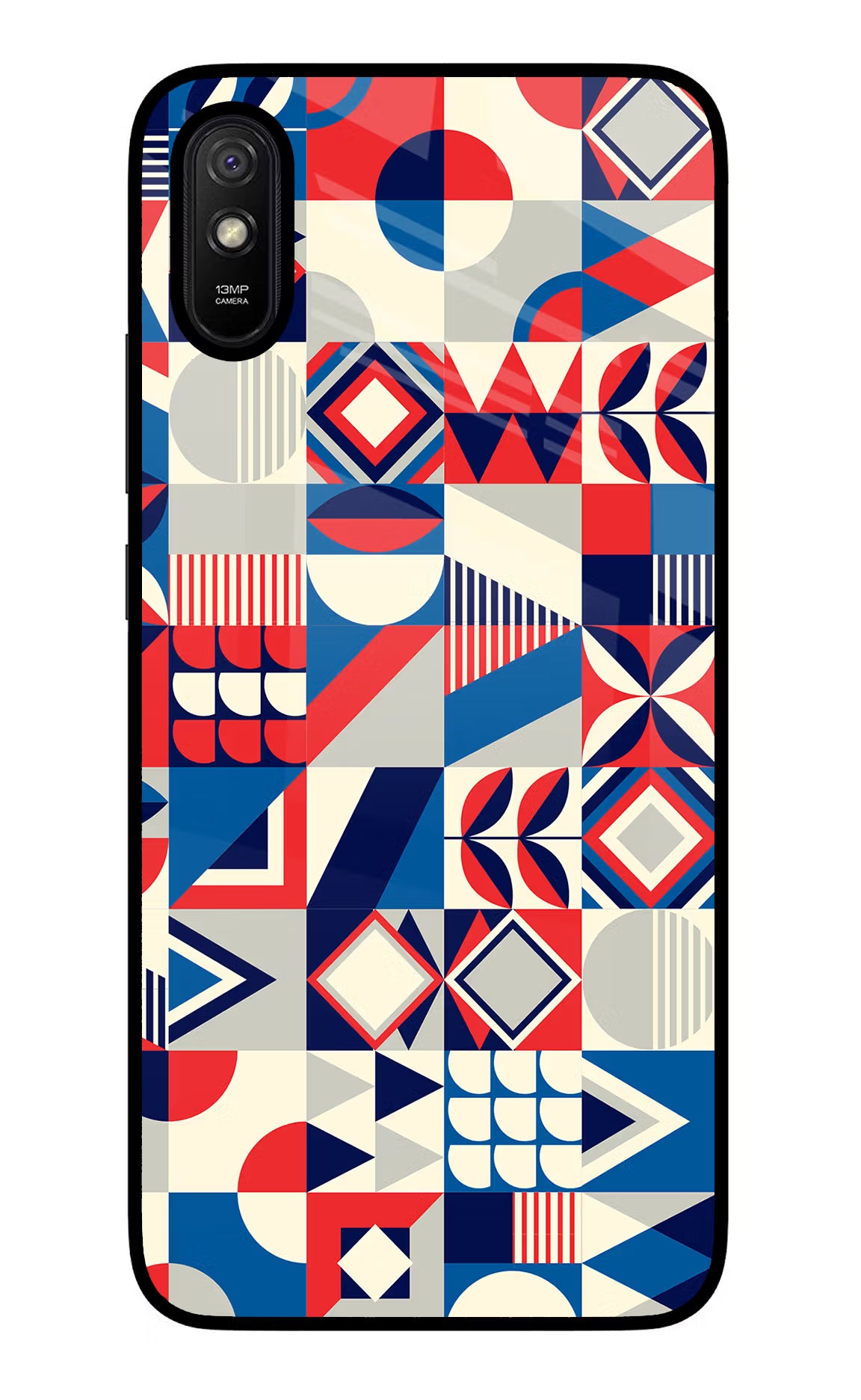Colorful Pattern Redmi 9A/9i Glass Case - Colorful Pattern Redmi 9A/9i Glass Case Colorful Pattern Redmi 9A/9i Glass Case
