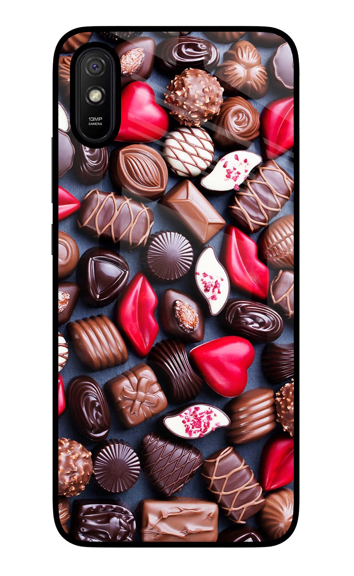 Chocolates Redmi 9A/9i Glass Case - Chocolates Redmi 9A/9i Glass Case Chocolates Redmi 9A/9i Glass Case