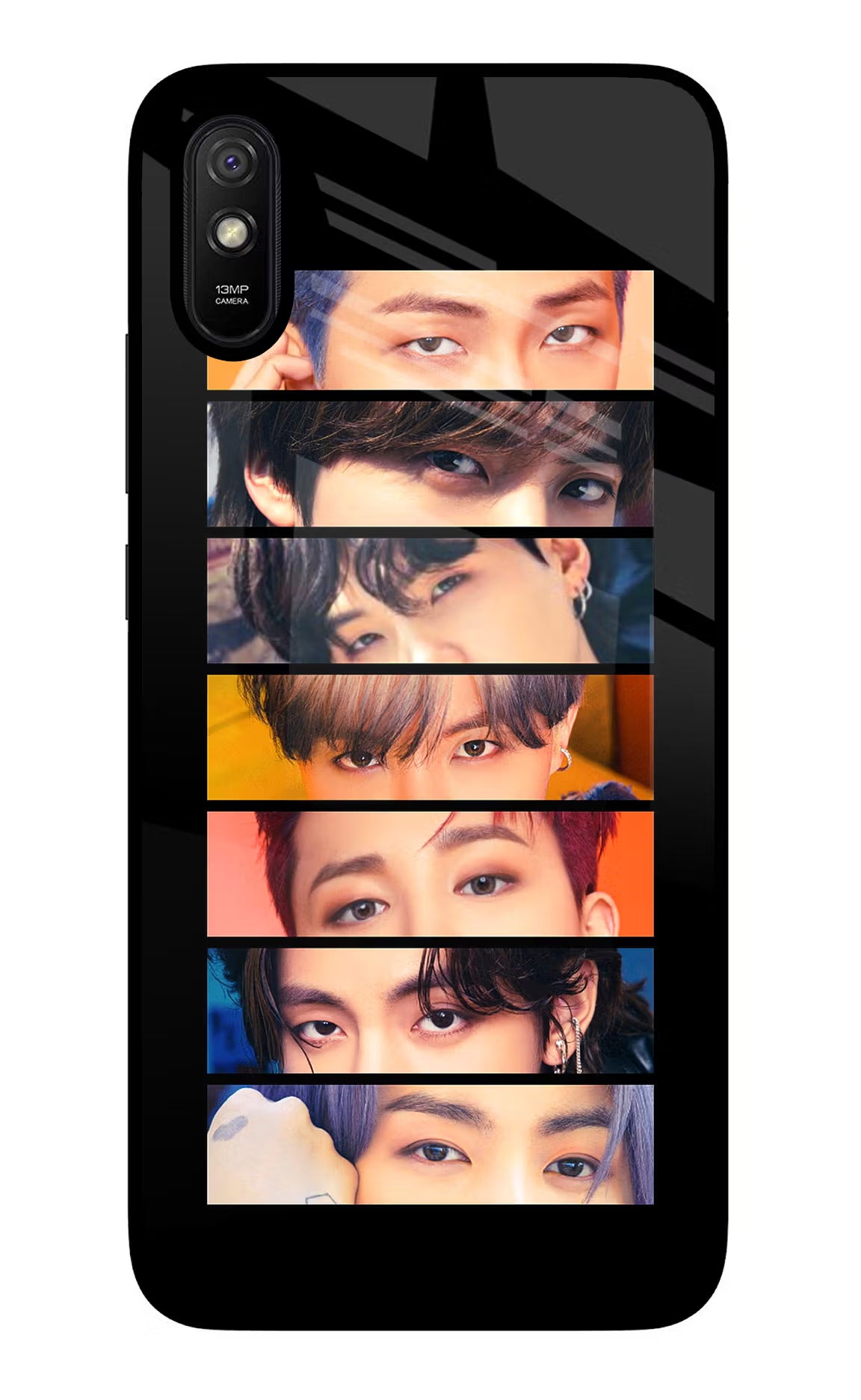 BTS Eyes Redmi 9A/9i Glass Case - BTS Eyes Redmi 9A/9i Glass Case BTS Eyes Redmi 9A/9i Glass Case