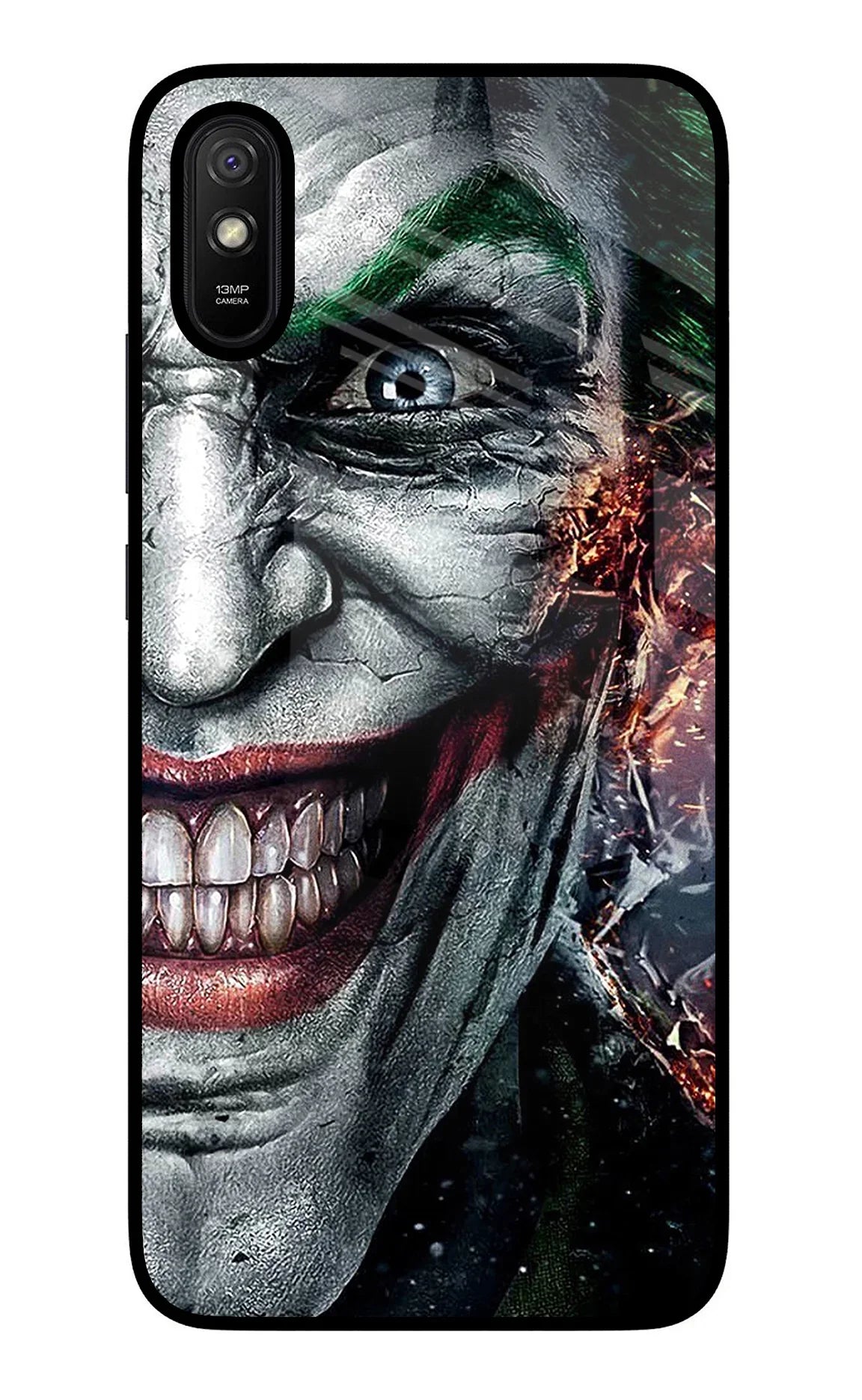 Joker Cam Redmi 9A/9i Glass Case - Joker Cam Redmi 9A/9i Glass Case Joker Cam Redmi 9A/9i Glass Case