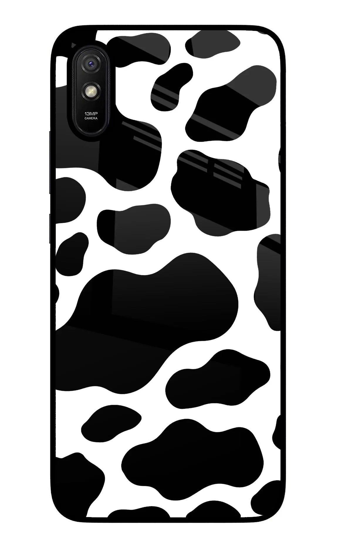 Cow Spots Redmi 9A/9i Glass Case - Cow Spots Redmi 9A/9i Glass Case Cow Spots Redmi 9A/9i Glass Case