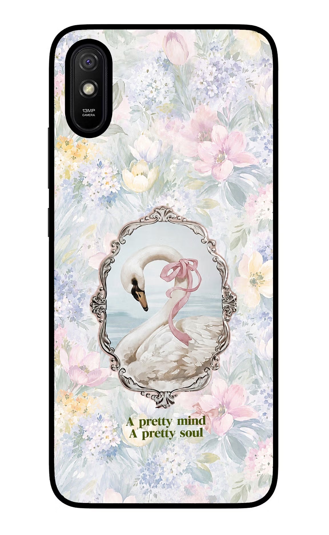 Pretty Mind Pretty Soul Redmi 9A/9i Glass Case - Pretty Mind Pretty Soul Redmi 9A/9i Glass Case Pretty Mind Pretty Soul Redmi 9A/9i Glass Case