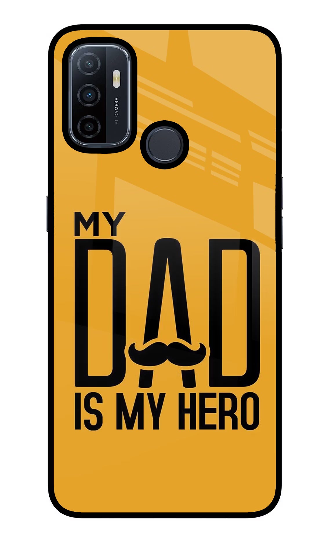My Dad Is My Hero Oppo A53 2020 Glass Case - My Dad Is My Hero Oppo A53 2020 Glass Case My Dad Is My Hero Oppo A53 2020 Glass Case