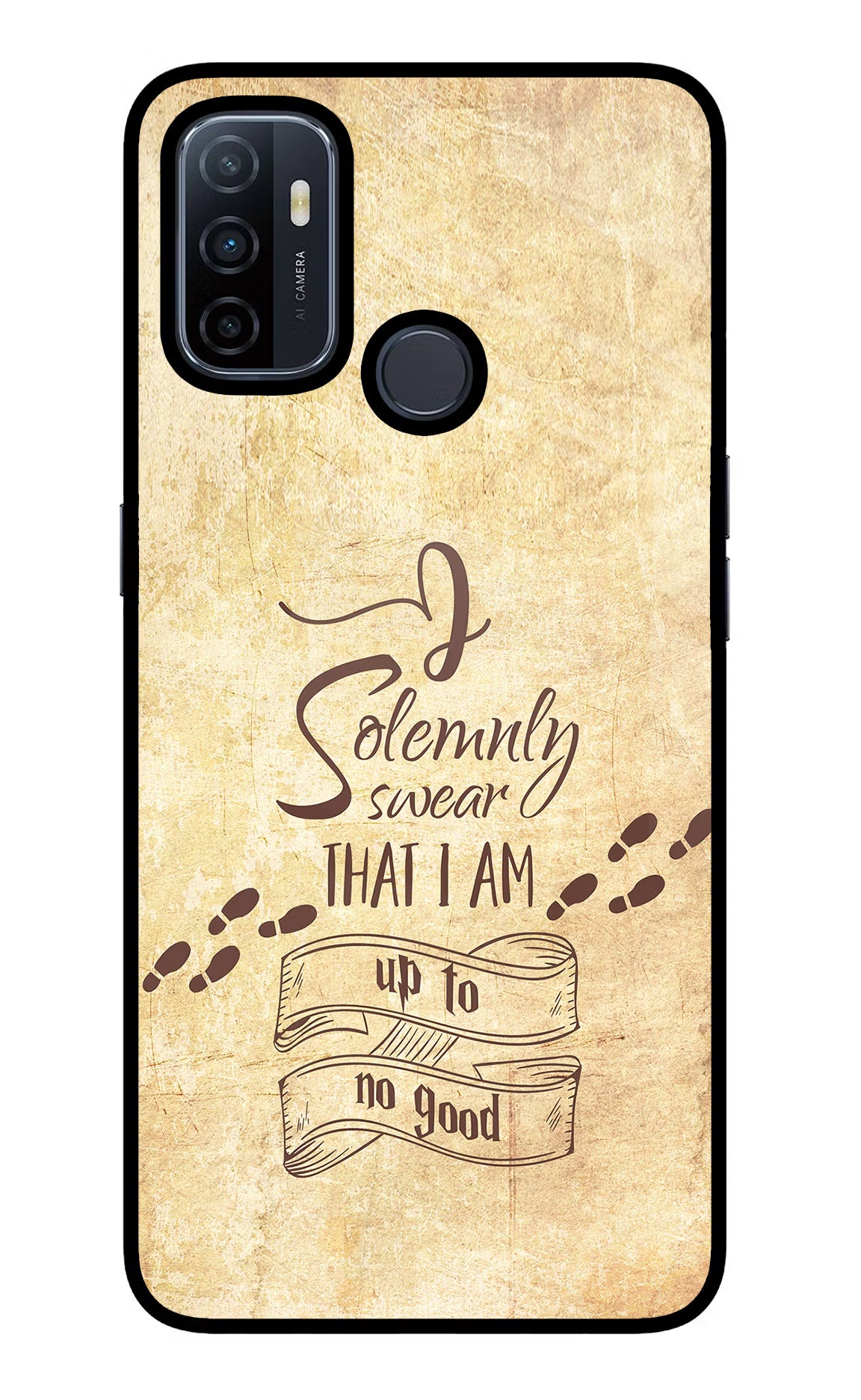 I Solemnly swear that i up to no good Oppo A53 2020 Glass Case - I Solemnly swear that i up to no good Oppo A53 2020 Glass Case I Solemnly swear that i up to no good Oppo A53 2020 Glass Case