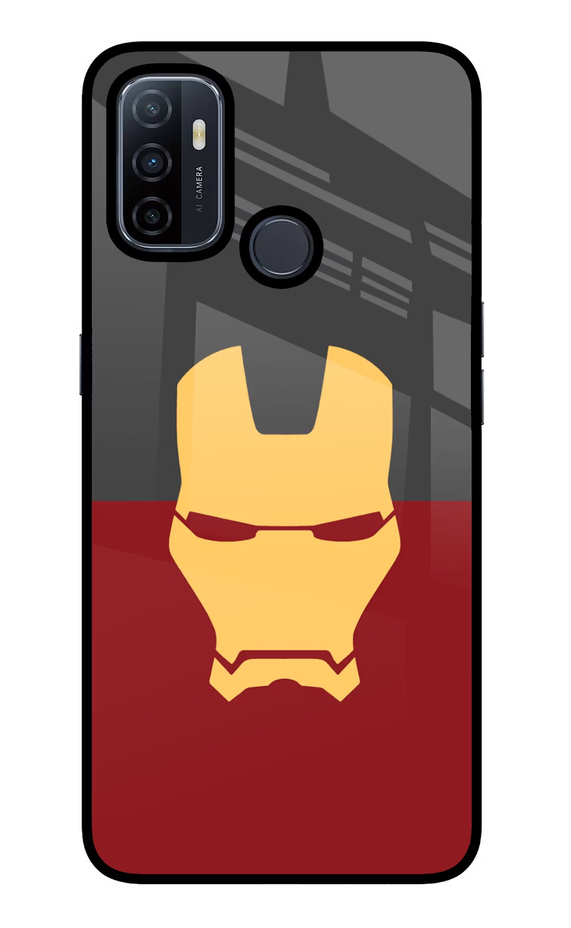 Ironman Oppo A53 2020 Glass Case - Ironman Oppo A53 2020 Glass Case Ironman Oppo A53 2020 Glass Case