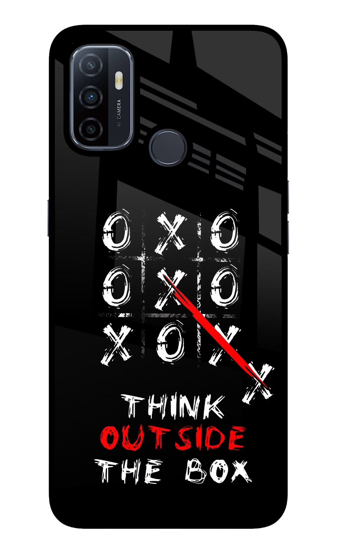 Think out of the BOX Oppo A53 2020 Glass Case - Think out of the BOX Oppo A53 2020 Glass Case Think out of the BOX Oppo A53 2020 Glass Case