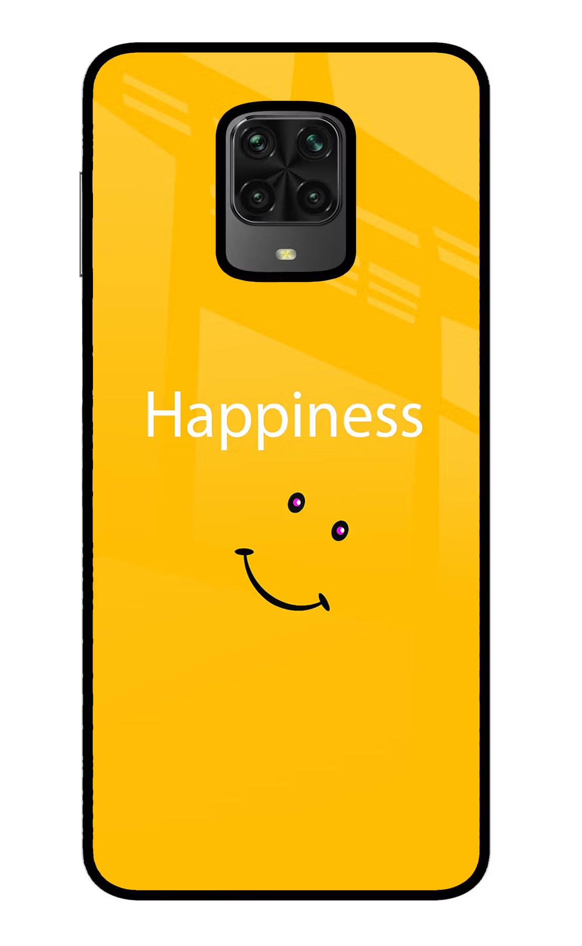 Happiness With Smiley Poco M2 Pro Glass Case - Happiness With Smiley Poco M2 Pro Glass Case Happiness With Smiley Poco M2 Pro Glass Case