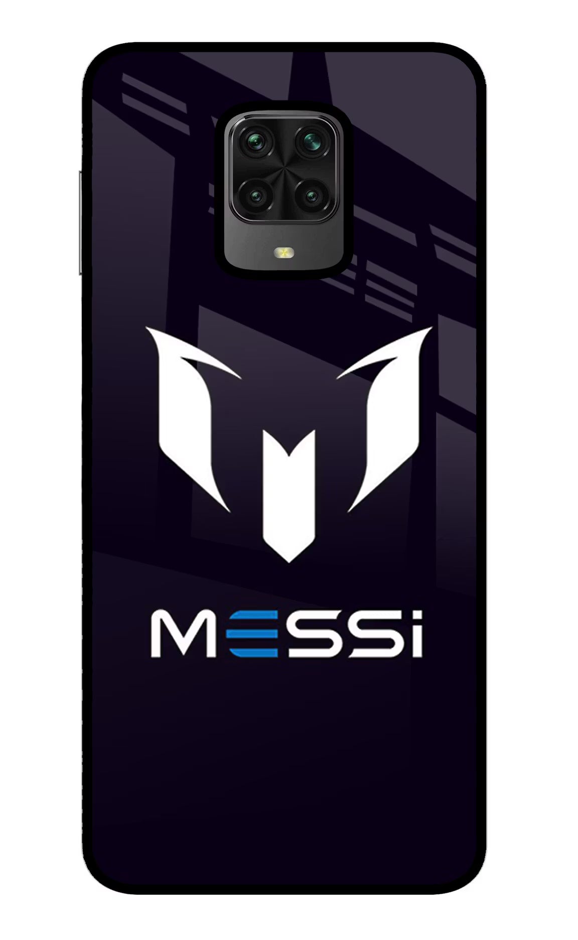 Messi Logo Poco M2 Pro Glass Case - Messi Logo Poco M2 Pro Glass Case Messi Logo Poco M2 Pro Glass Case
