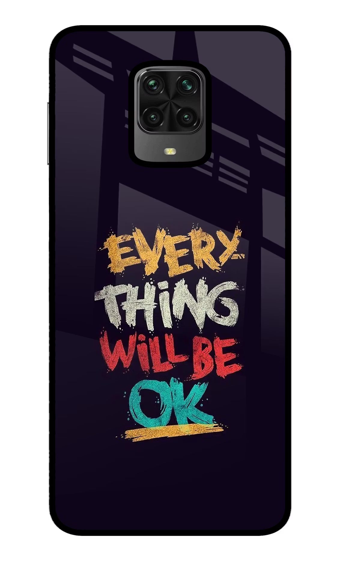 Everything Will Be Ok Poco M2 Pro Glass Case - Everything Will Be Ok Poco M2 Pro Glass Case Everything Will Be Ok Poco M2 Pro Glass Case