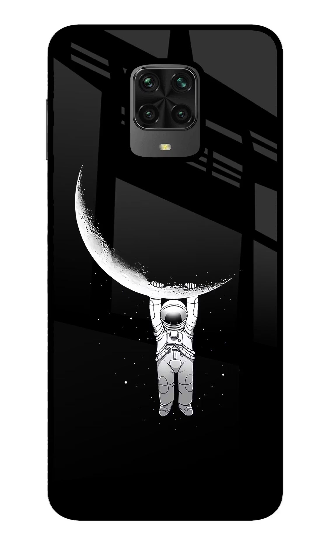 Moon Space Poco M2 Pro Glass Case - Moon Space Poco M2 Pro Glass Case Moon Space Poco M2 Pro Glass Case