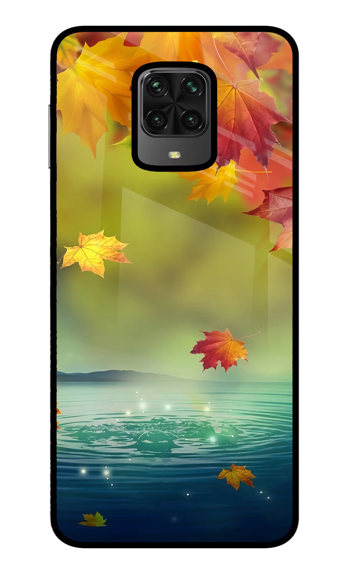 Flowers Poco M2 Pro Glass Case - Flowers Poco M2 Pro Glass Case Flowers Poco M2 Pro Glass Case