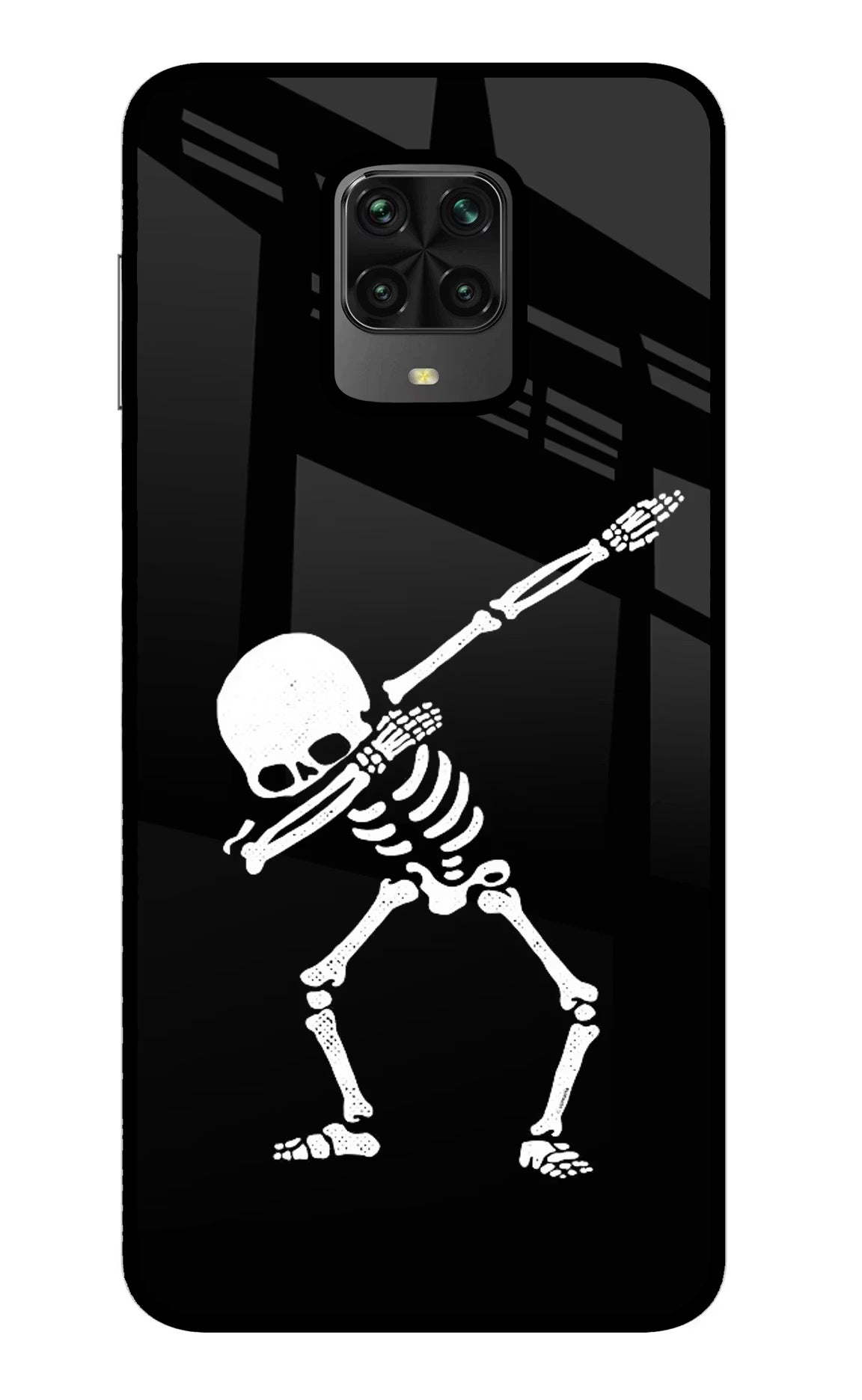 Dabbing Skeleton Art Poco M2 Pro Glass Case - Dabbing Skeleton Art Poco M2 Pro Glass Case Dabbing Skeleton Art Poco M2 Pro Glass Case