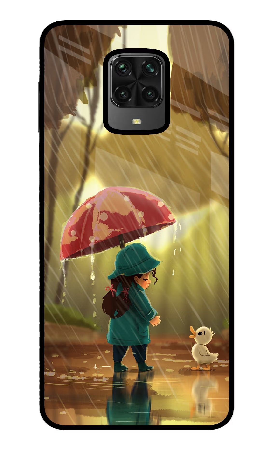 Rainy Day Poco M2 Pro Glass Case - Rainy Day Poco M2 Pro Glass Case Rainy Day Poco M2 Pro Glass Case