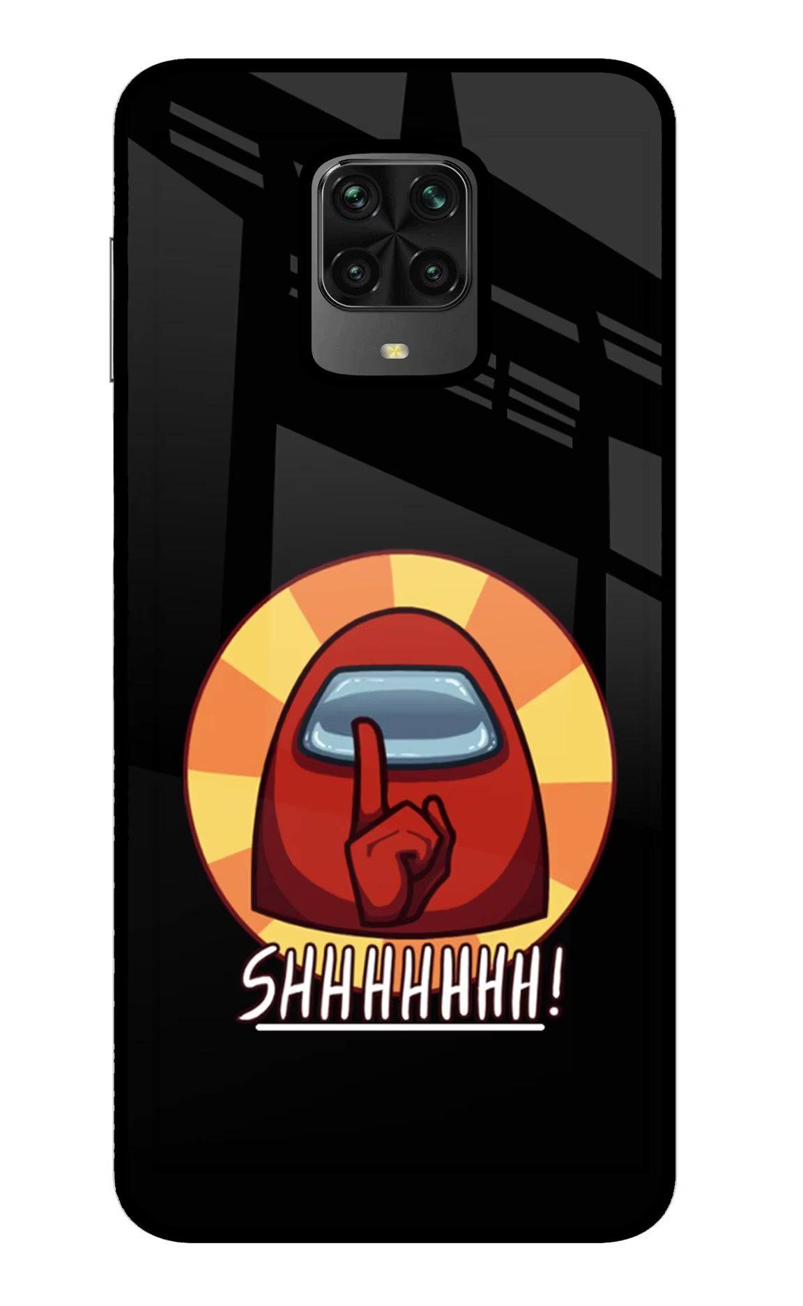 Among Us Shhh! Poco M2 Pro Glass Case - Among Us Shhh! Poco M2 Pro Glass Case Among Us Shhh! Poco M2 Pro Glass Case