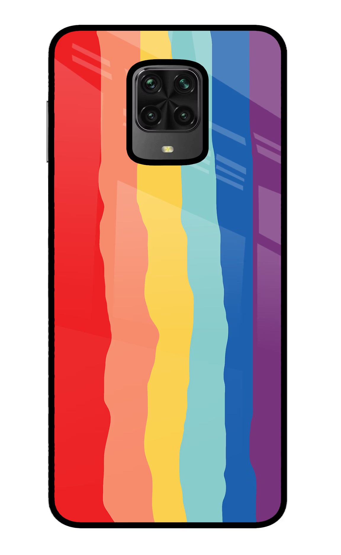 Rainbow Poco M2 Pro Glass Case - Rainbow Poco M2 Pro Glass Case Rainbow Poco M2 Pro Glass Case