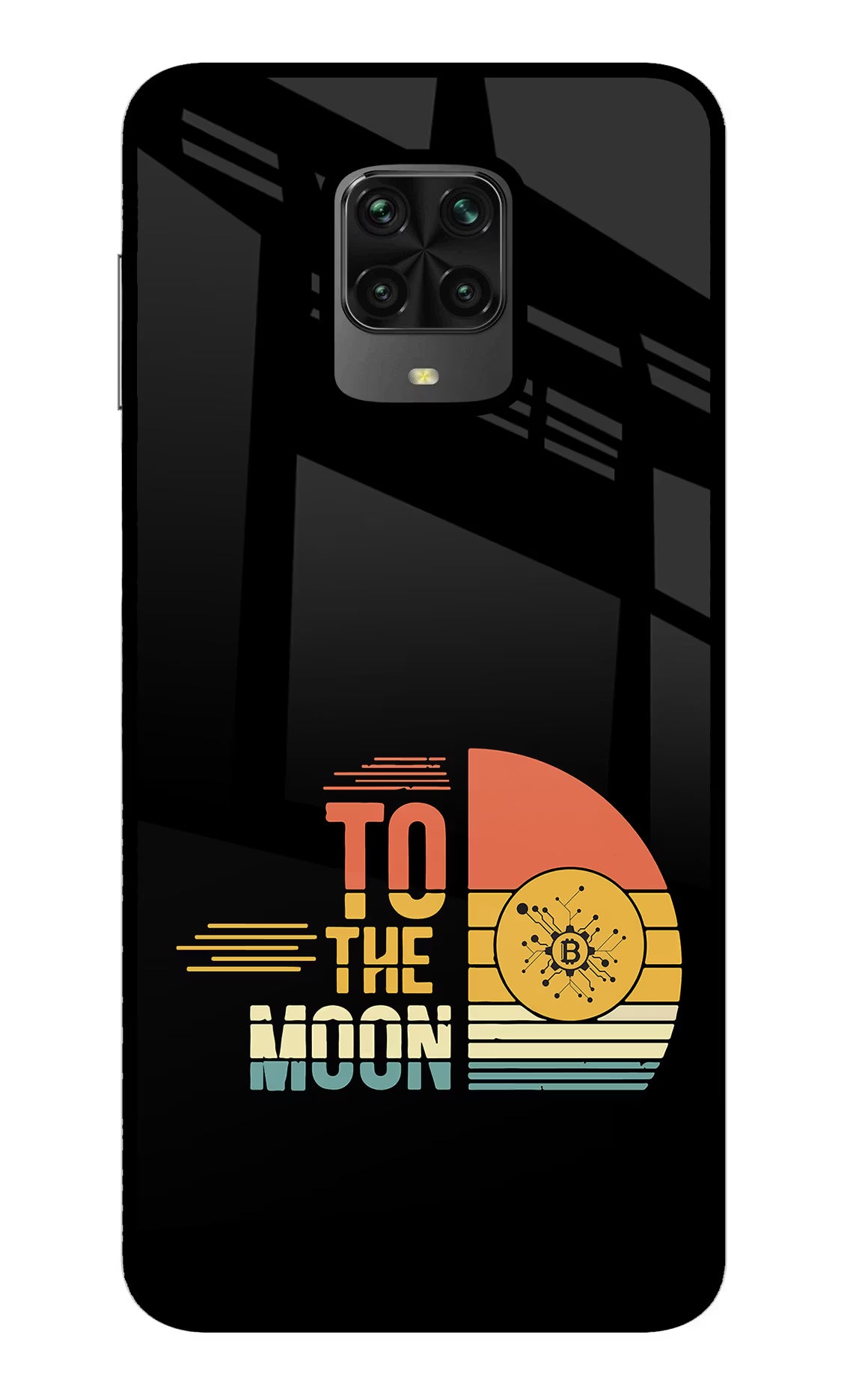 To the Moon Poco M2 Pro Glass Case - To the Moon Poco M2 Pro Glass Case To the Moon Poco M2 Pro Glass Case