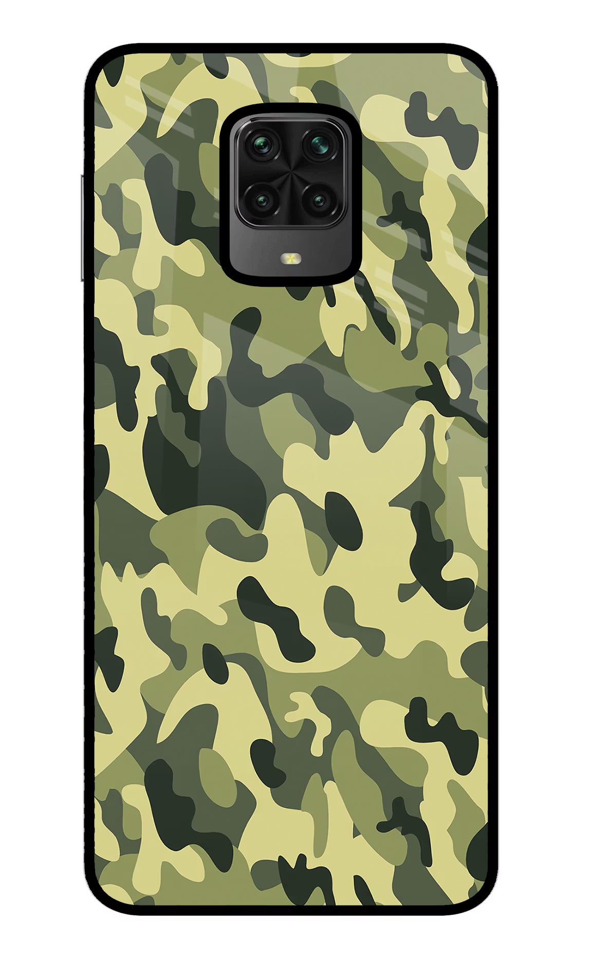Camouflage Poco M2 Pro Glass Case - Camouflage Poco M2 Pro Glass Case Camouflage Poco M2 Pro Glass Case