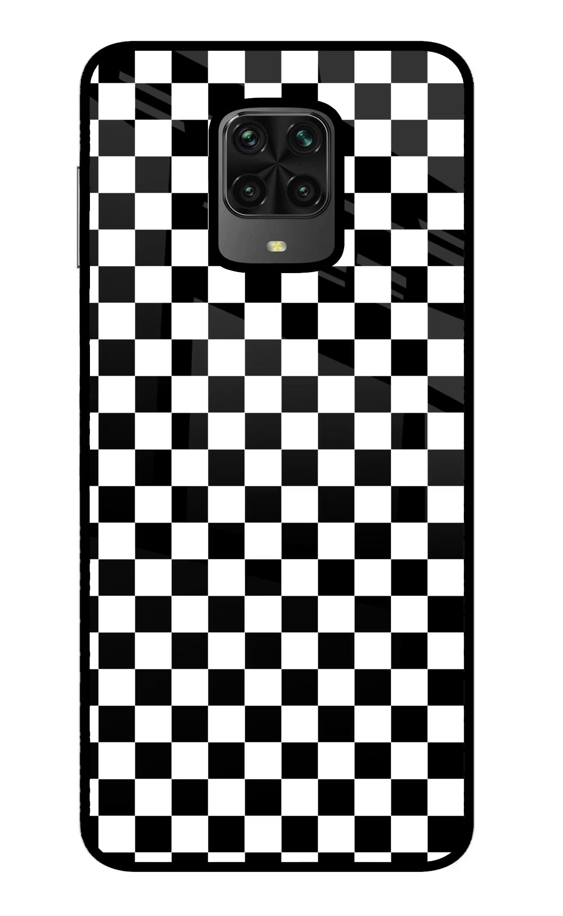 Chess Board Poco M2 Pro Glass Case - Chess Board Poco M2 Pro Glass Case Chess Board Poco M2 Pro Glass Case