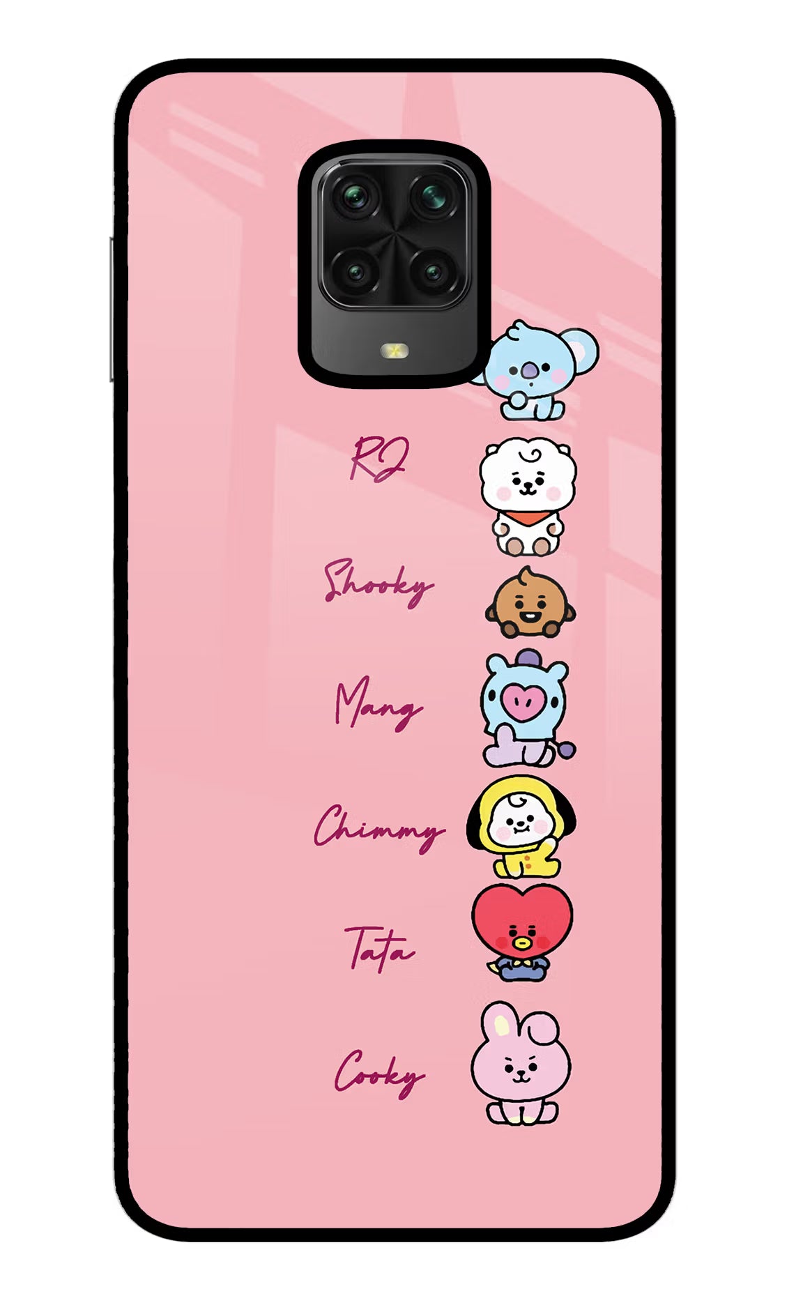 BTS names Poco M2 Pro Glass Case - BTS names Poco M2 Pro Glass Case BTS names Poco M2 Pro Glass Case