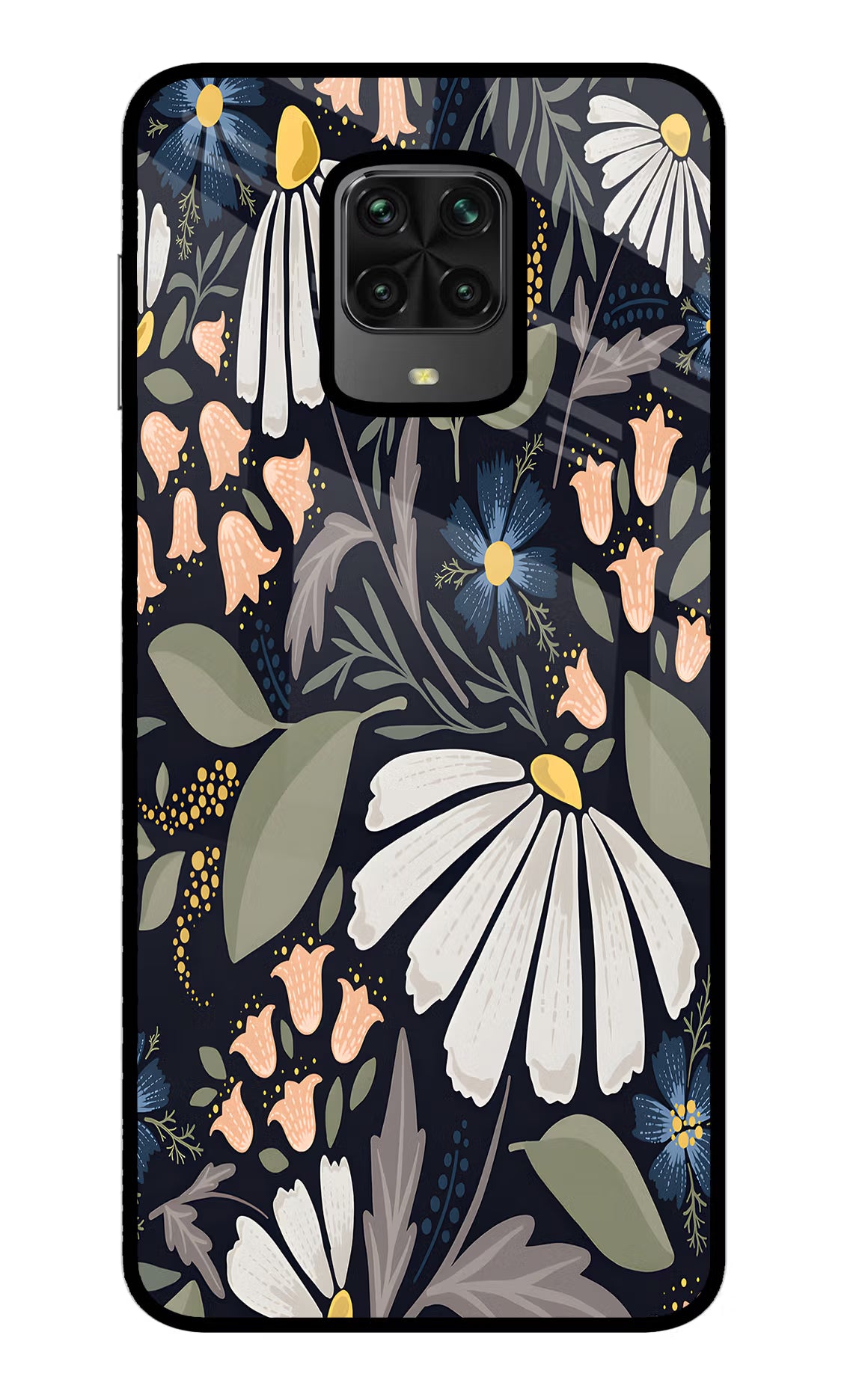 Flowers Art Poco M2 Pro Glass Case - Flowers Art Poco M2 Pro Glass Case Flowers Art Poco M2 Pro Glass Case