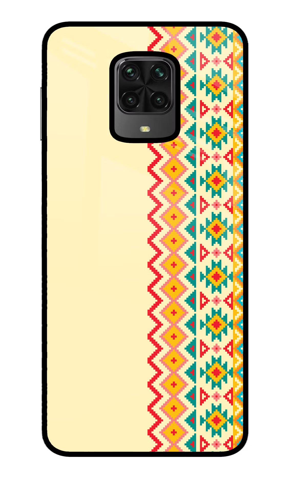 Ethnic Seamless Poco M2 Pro Glass Case - Ethnic Seamless Poco M2 Pro Glass Case Ethnic Seamless Poco M2 Pro Glass Case