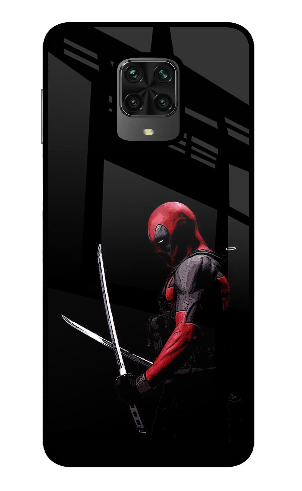 Deadpool Poco M2 Pro Glass Case - Deadpool Poco M2 Pro Glass Case Deadpool Poco M2 Pro Glass Case