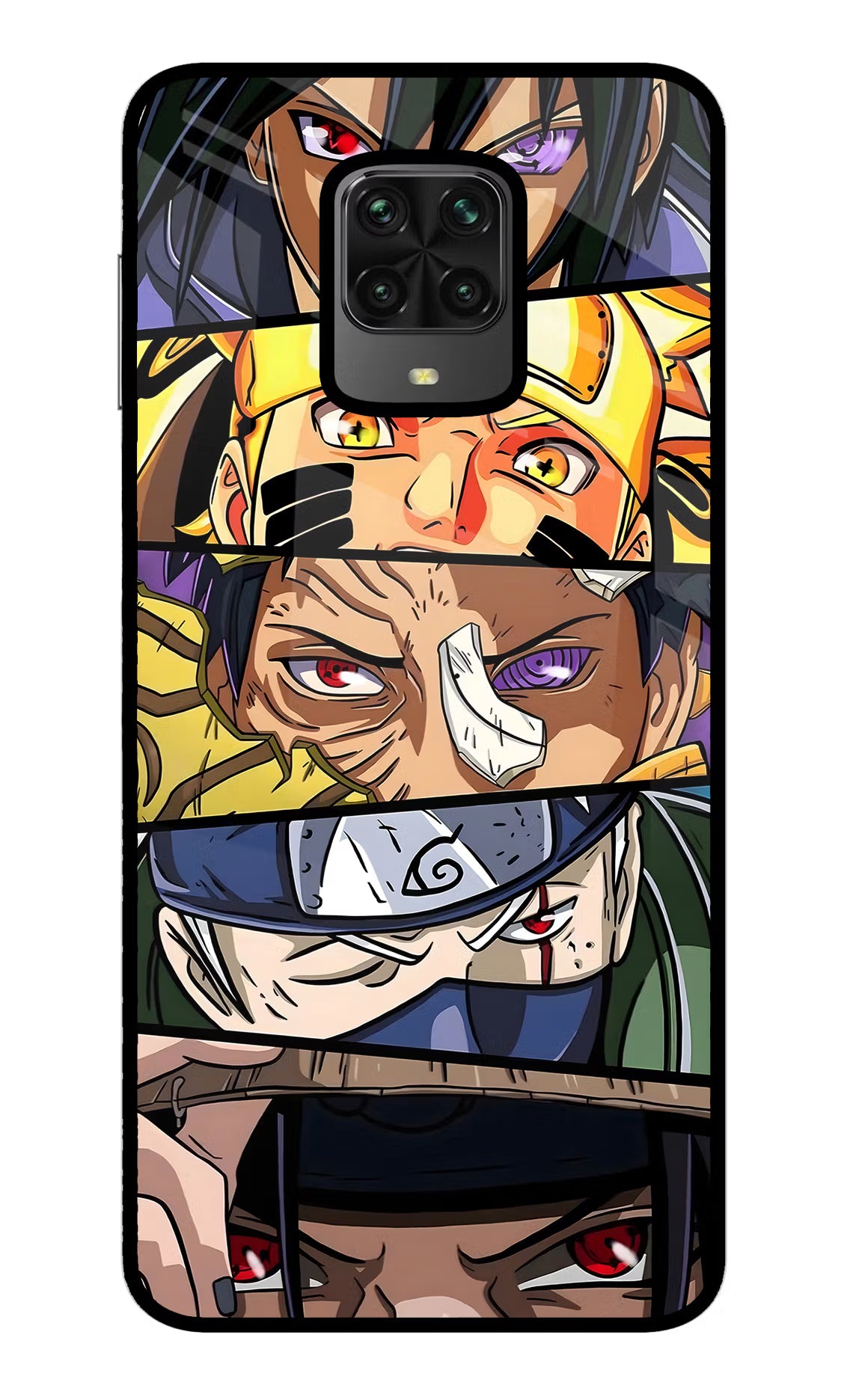 Naruto Character Poco M2 Pro Glass Case - Naruto Character Poco M2 Pro Glass Case Naruto Character Poco M2 Pro Glass Case