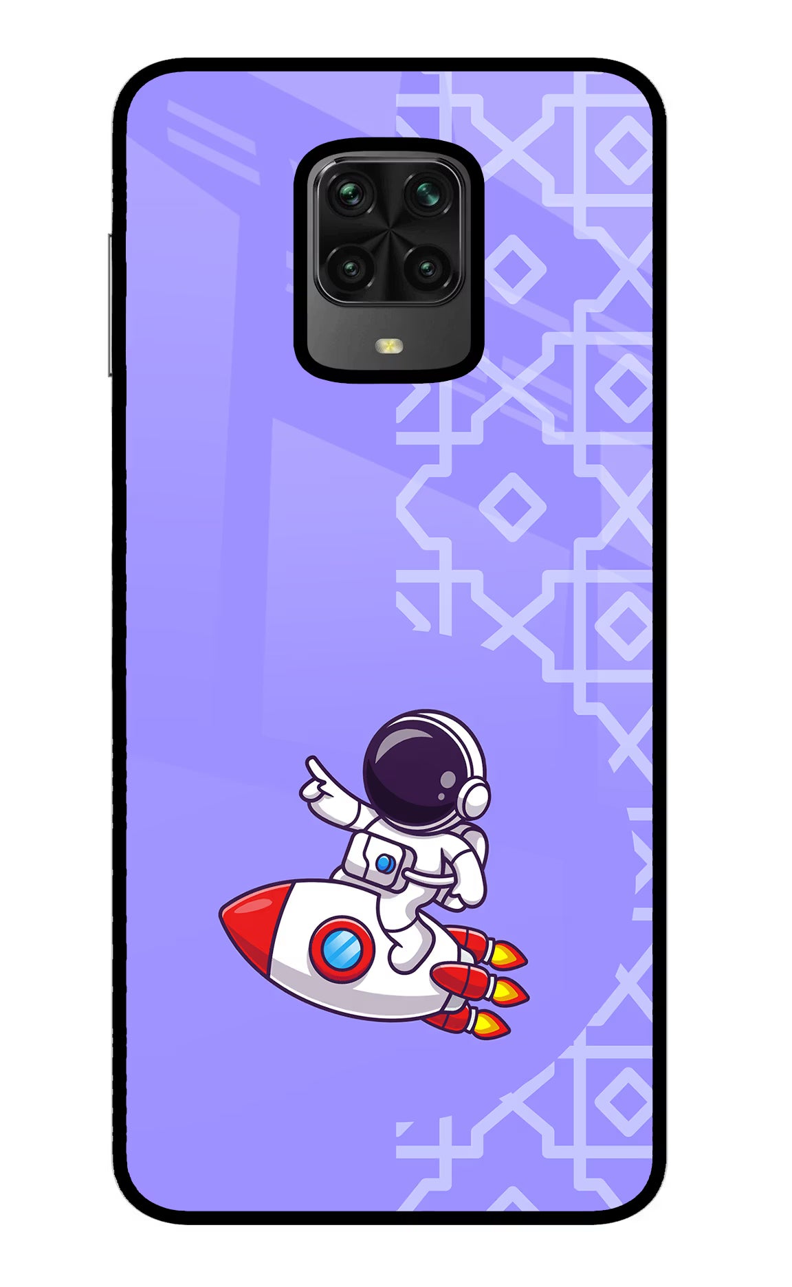 Cute Astronaut Poco M2 Pro Glass Case - Cute Astronaut Poco M2 Pro Glass Case Cute Astronaut Poco M2 Pro Glass Case