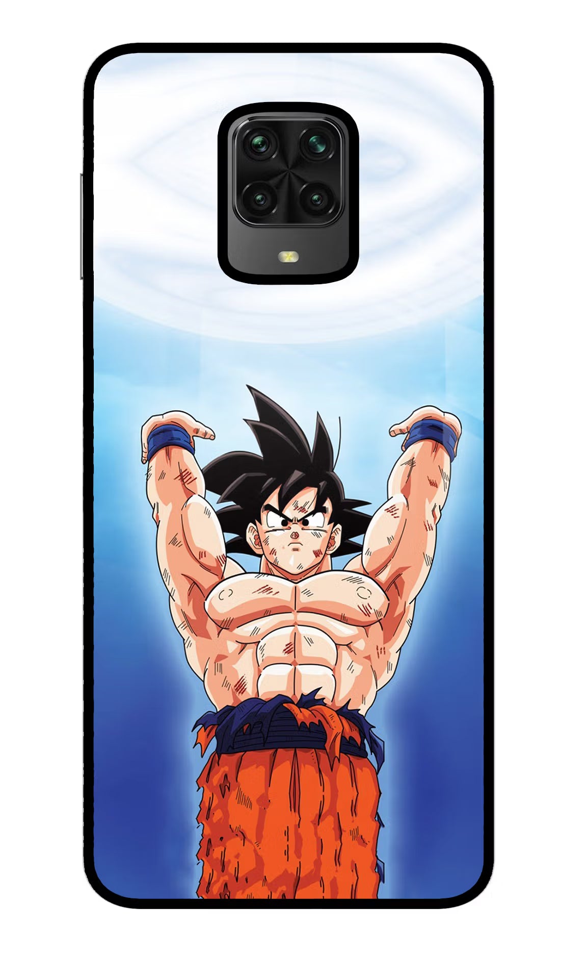 Goku Power Poco M2 Pro Glass Case - Goku Power Poco M2 Pro Glass Case Goku Power Poco M2 Pro Glass Case