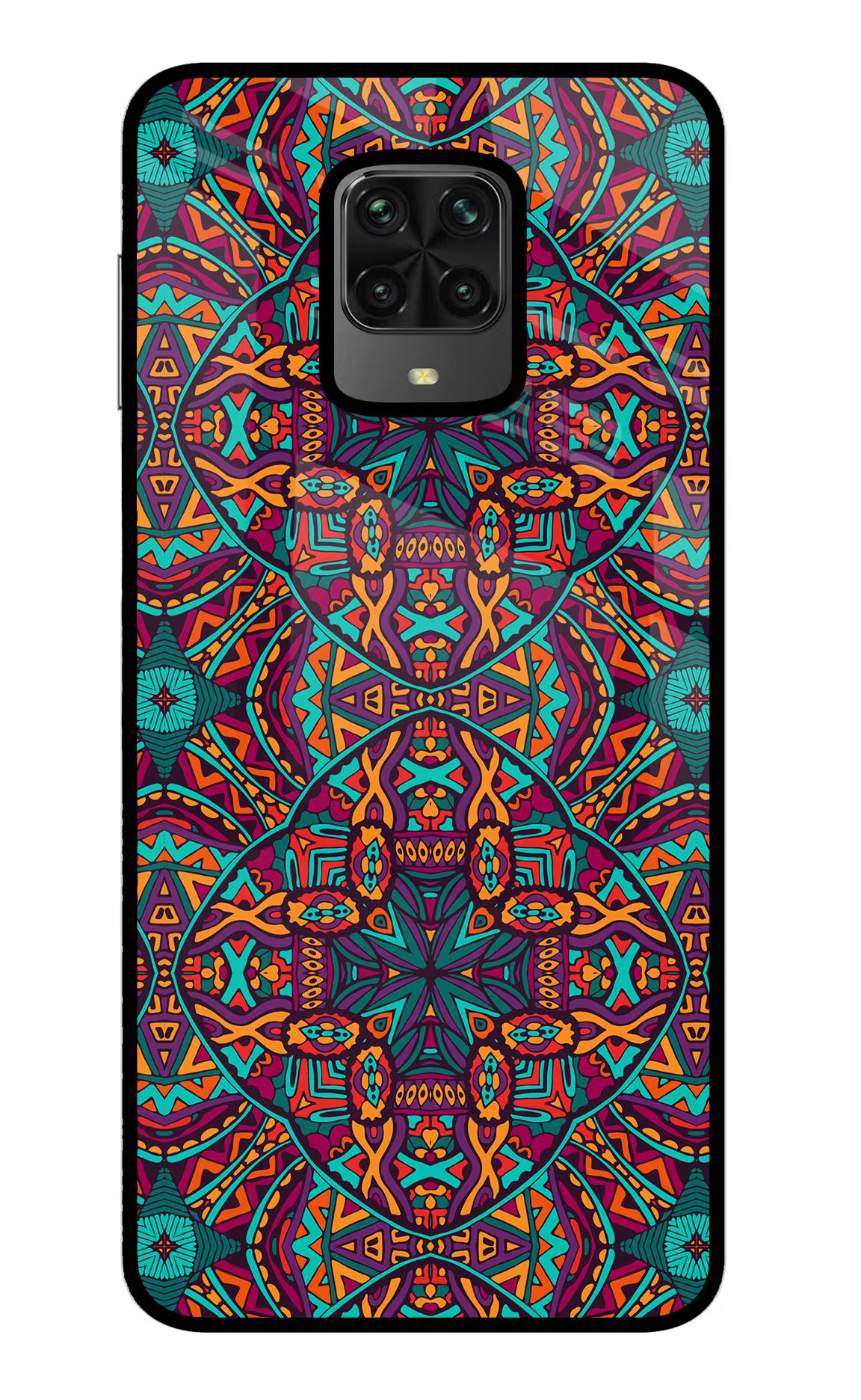 Colour Mandala Poco M2 Pro Glass Case - Colour Mandala Poco M2 Pro Glass Case Colour Mandala Poco M2 Pro Glass Case