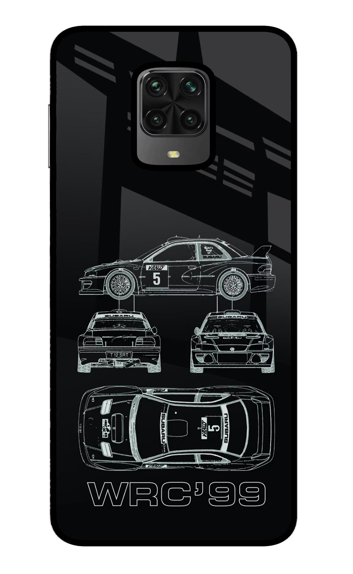 WRC'99 Poco M2 Pro Glass Case - WRC'99 Poco M2 Pro Glass Case WRC'99 Poco M2 Pro Glass Case