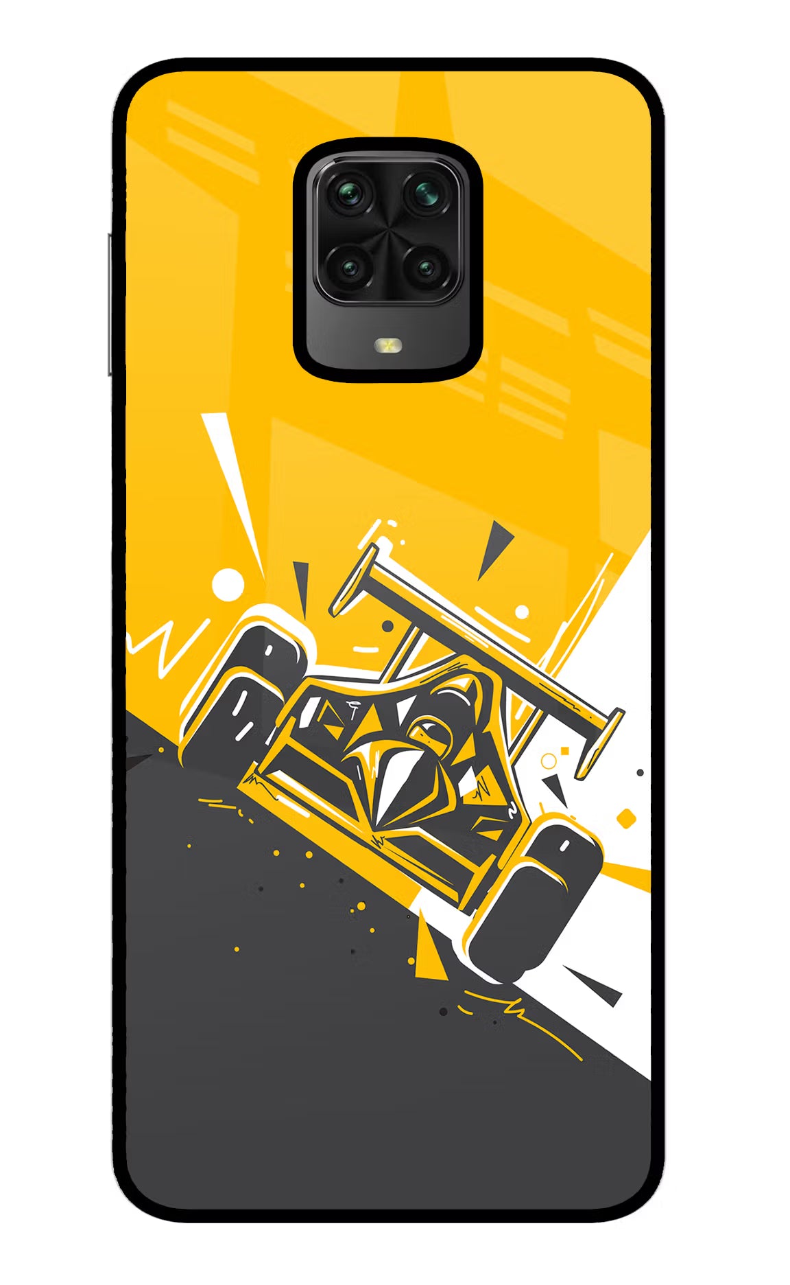 Track King Poco M2 Pro Glass Case - Track King Poco M2 Pro Glass Case Track King Poco M2 Pro Glass Case