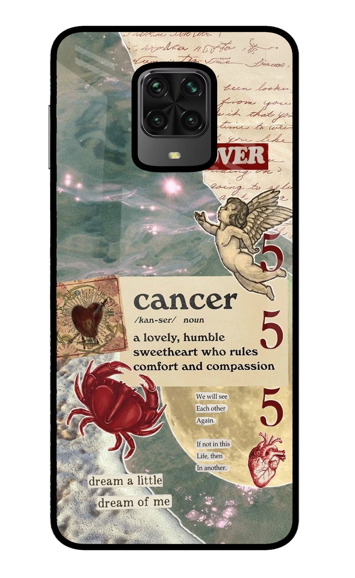 Cancer Zodiac Poco M2 Pro Glass Case - Cancer Zodiac Poco M2 Pro Glass Case Cancer Zodiac Poco M2 Pro Glass Case