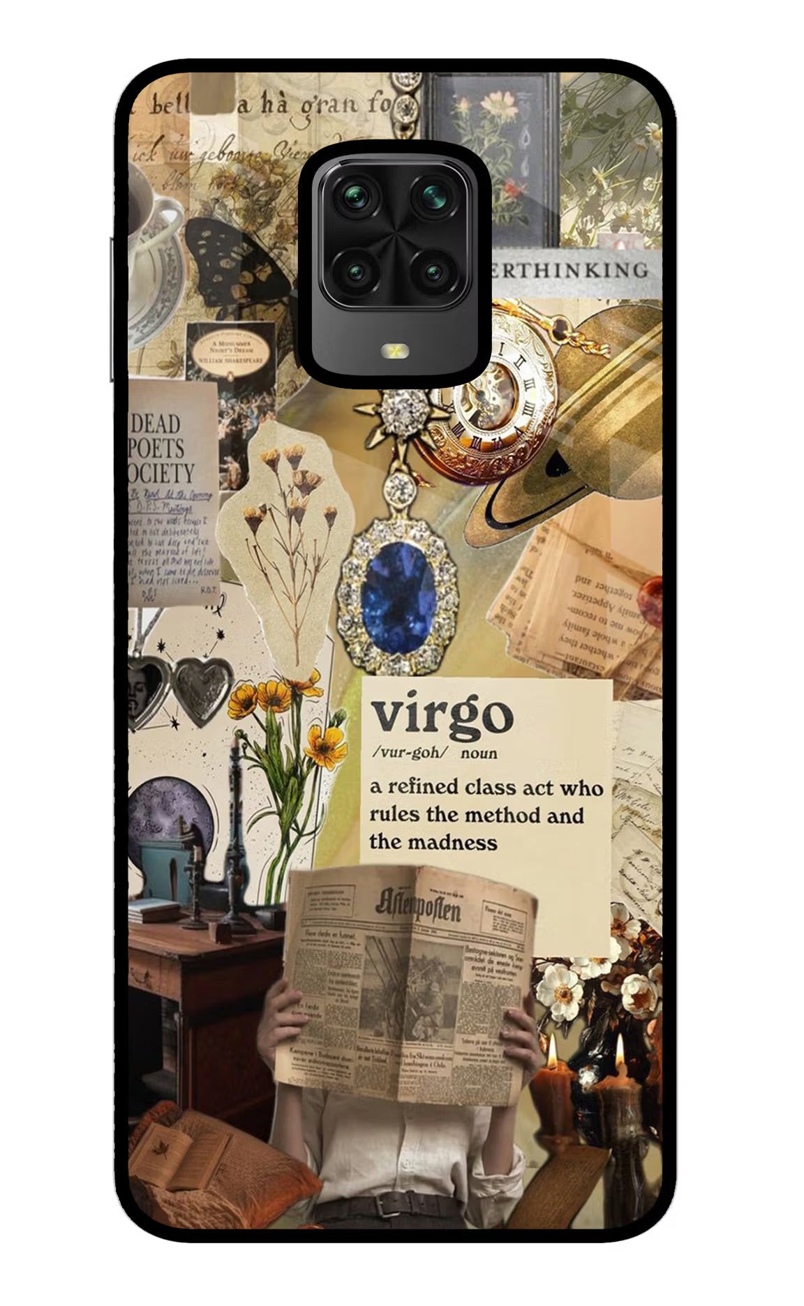 Virgo Zodiac Poco M2 Pro Glass Case - Virgo Zodiac Poco M2 Pro Glass Case Virgo Zodiac Poco M2 Pro Glass Case