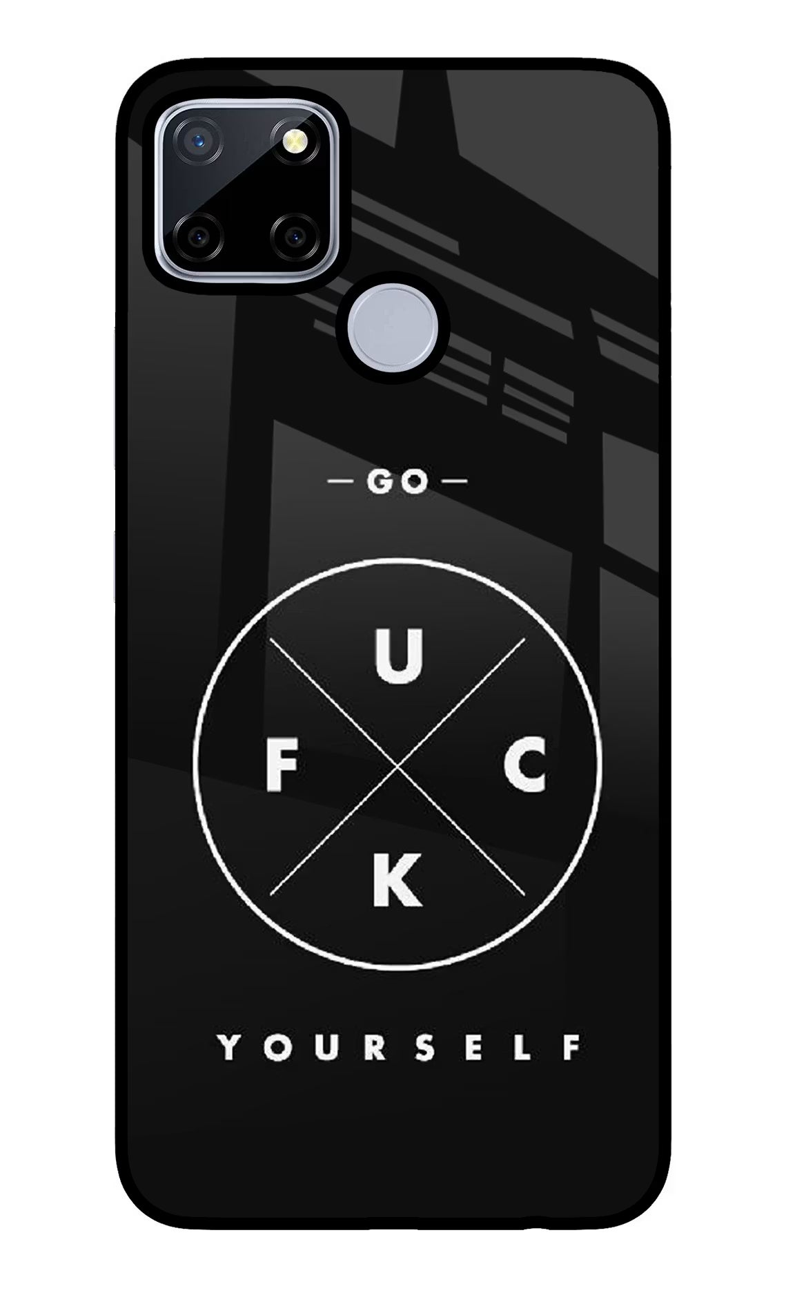 Go Fuck Yourself Realme C12/Narzo 20 Glass Case - Go Fuck Yourself Realme C12/Narzo 20 Glass Case Go Fuck Yourself Realme C12/Narzo 20 Glass Case