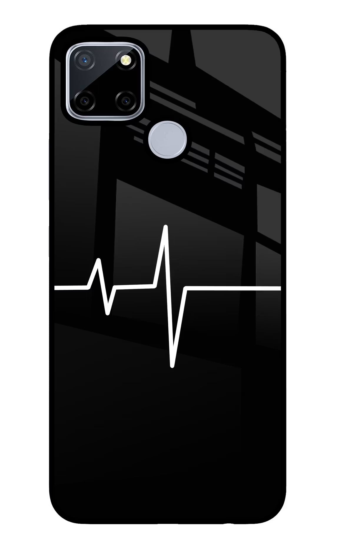 Heart Beats Realme C12/Narzo 20 Glass Case - Heart Beats Realme C12/Narzo 20 Glass Case Heart Beats Realme C12/Narzo 20 Glass Case
