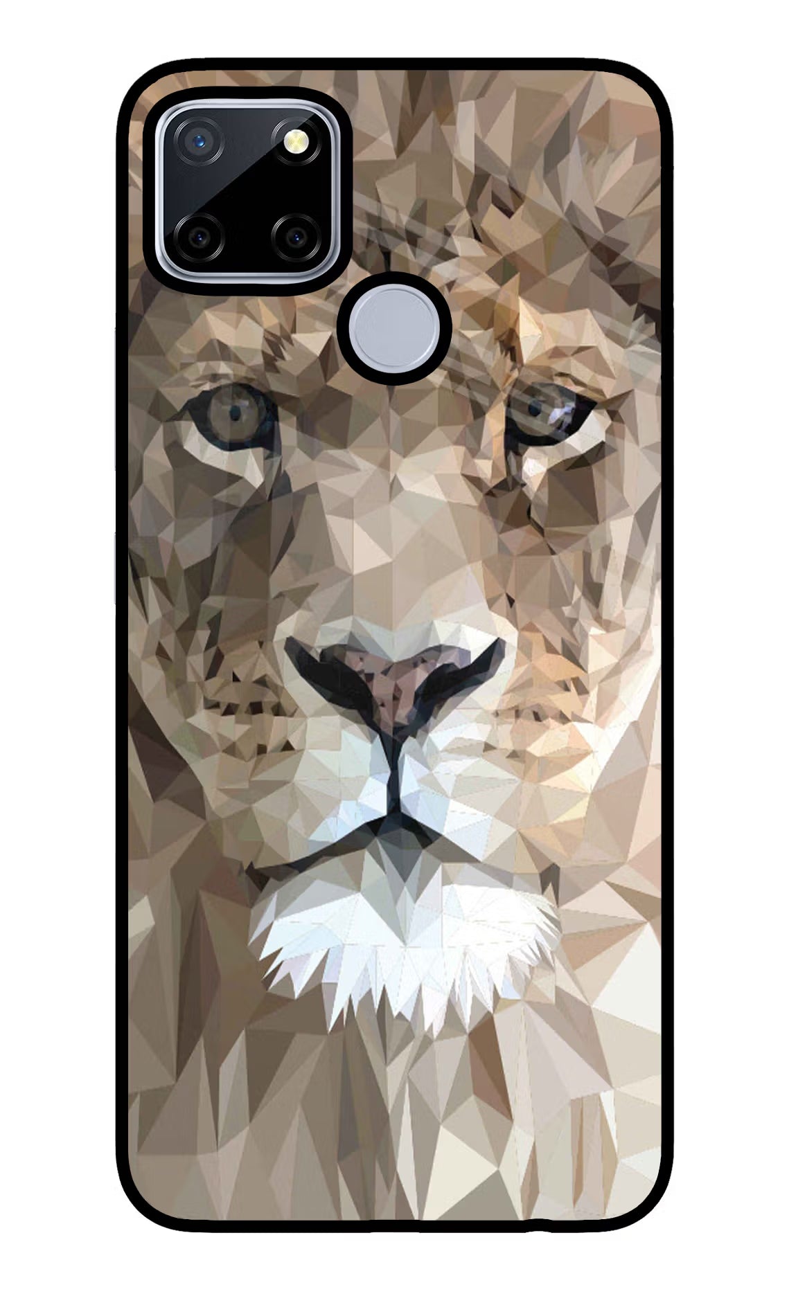 Lion Art Realme C12/Narzo 20 Glass Case - Lion Art Realme C12/Narzo 20 Glass Case Lion Art Realme C12/Narzo 20 Glass Case